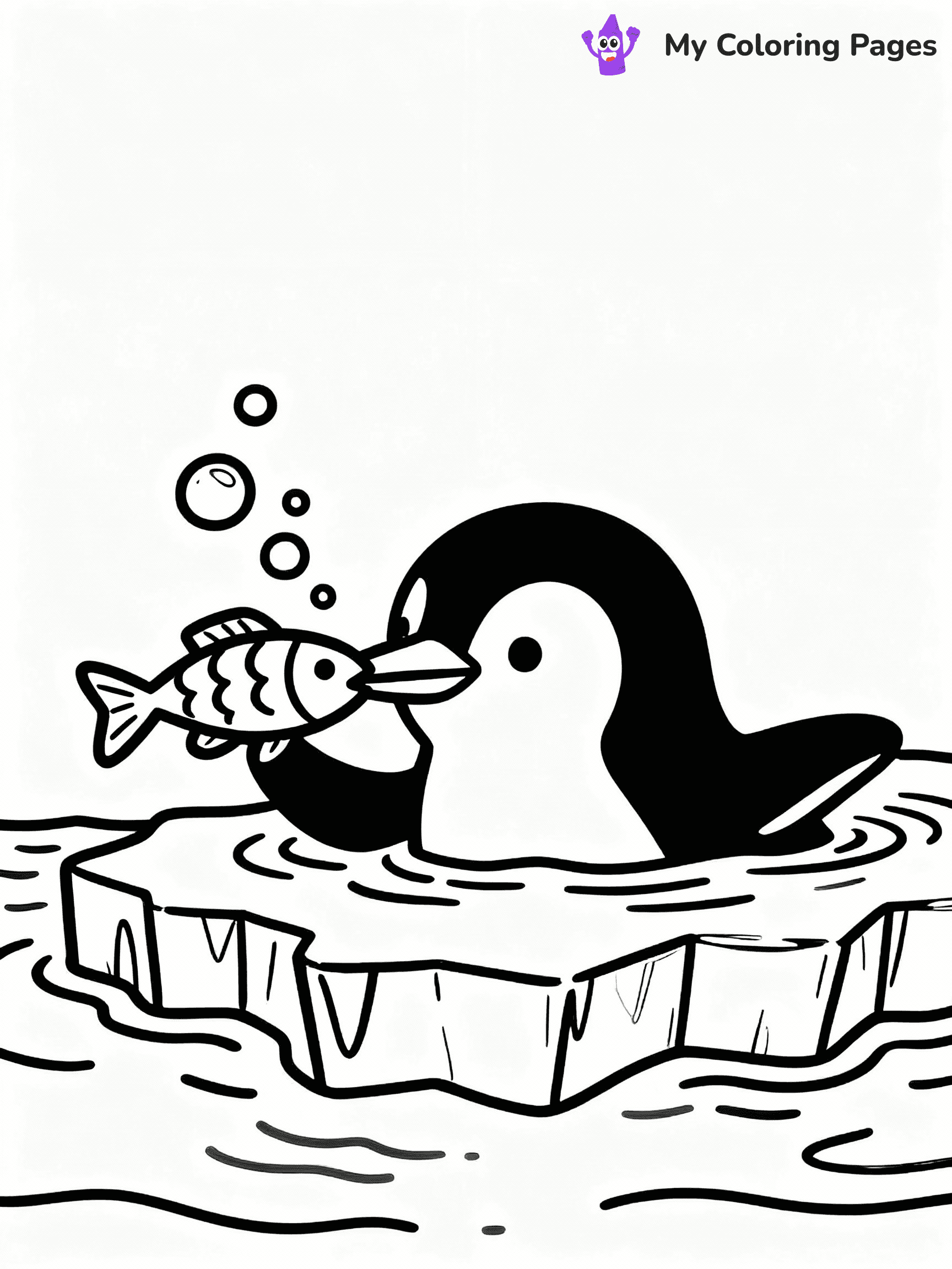 Penguin Coloring Pages - 29