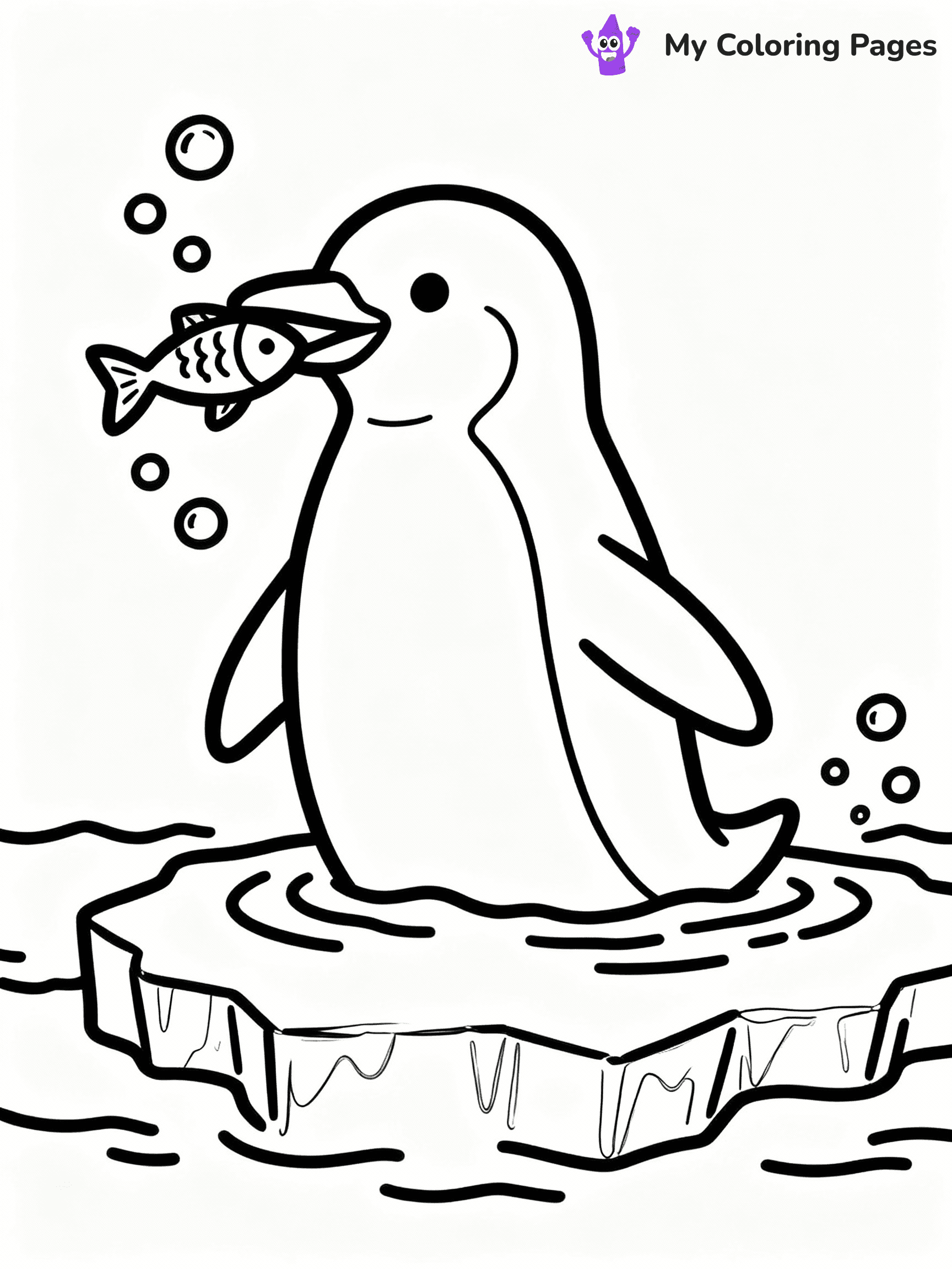 Penguin Coloring Pages - 28