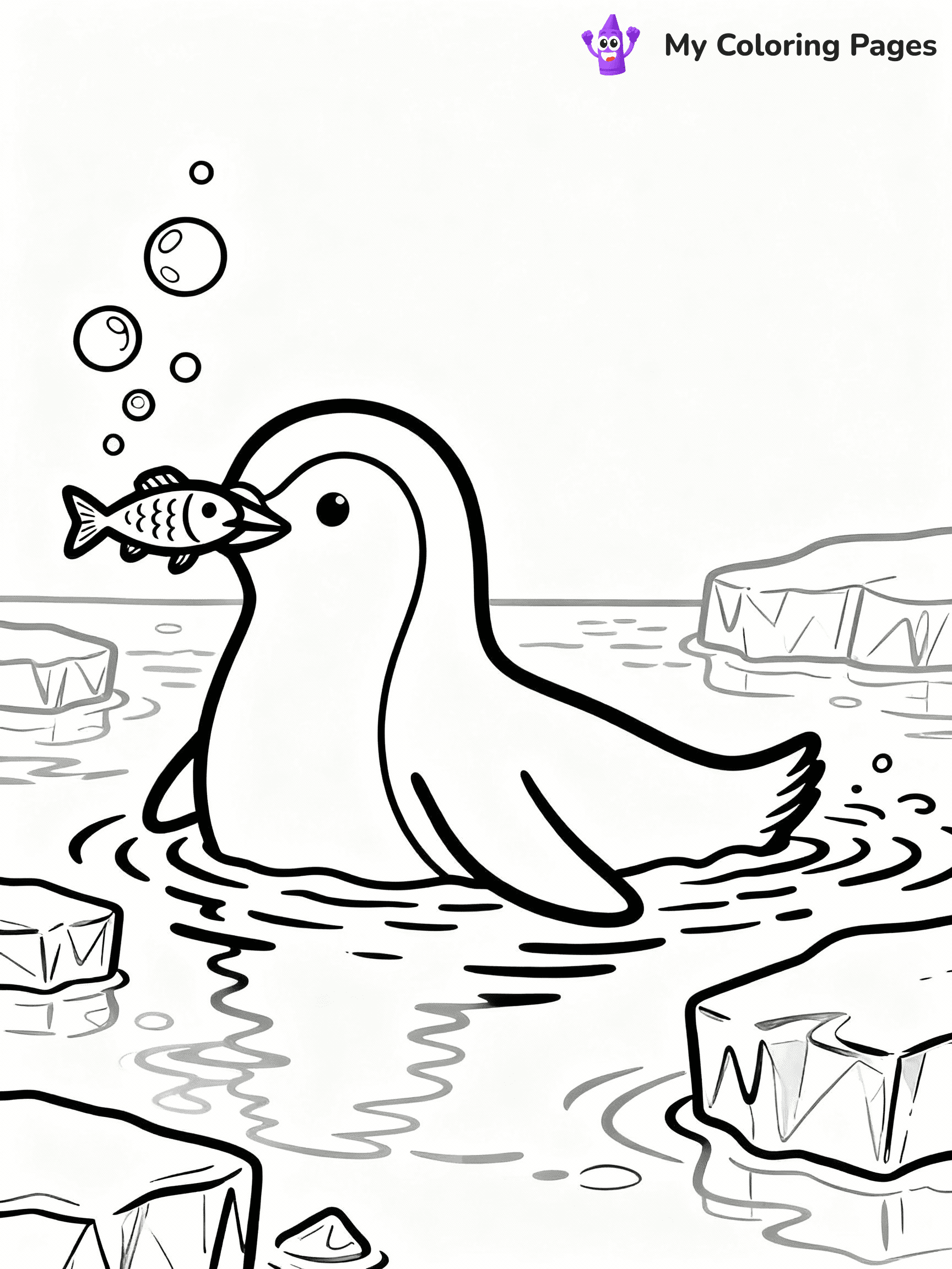 Penguin Coloring Pages - 26