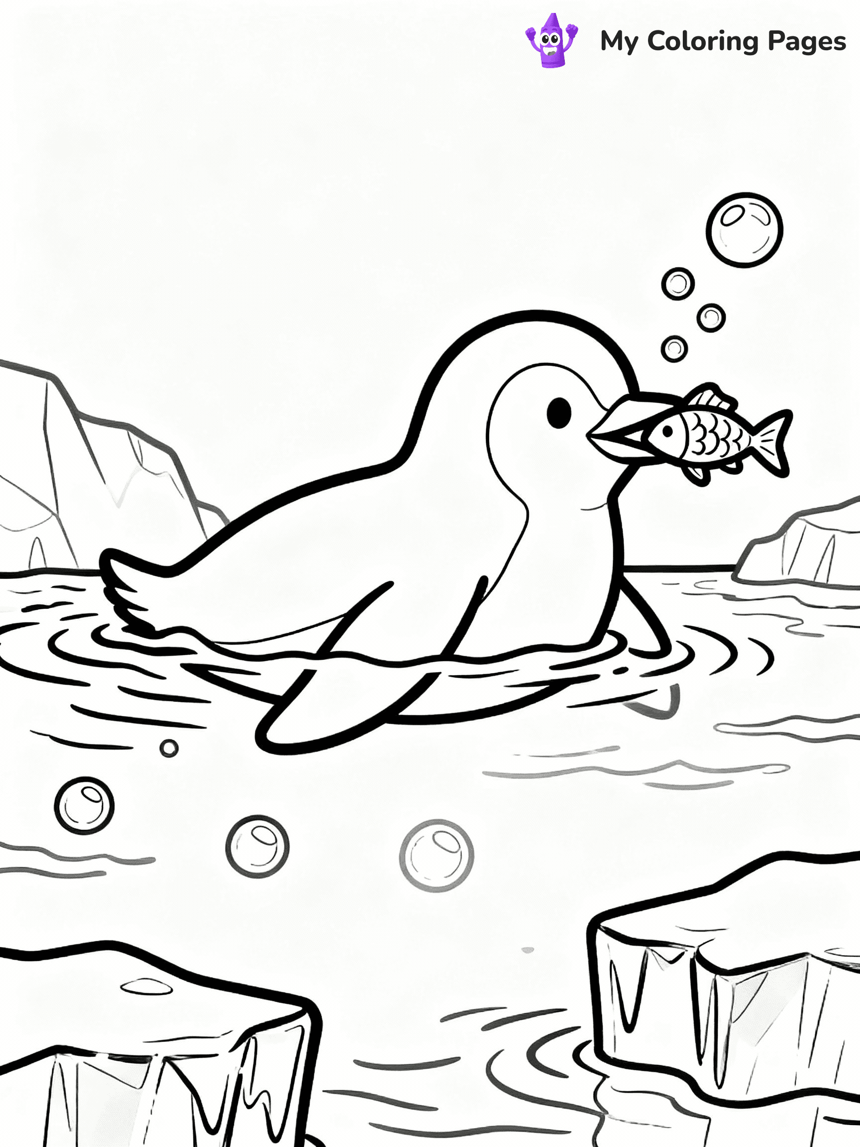 Penguin Coloring Pages - 25