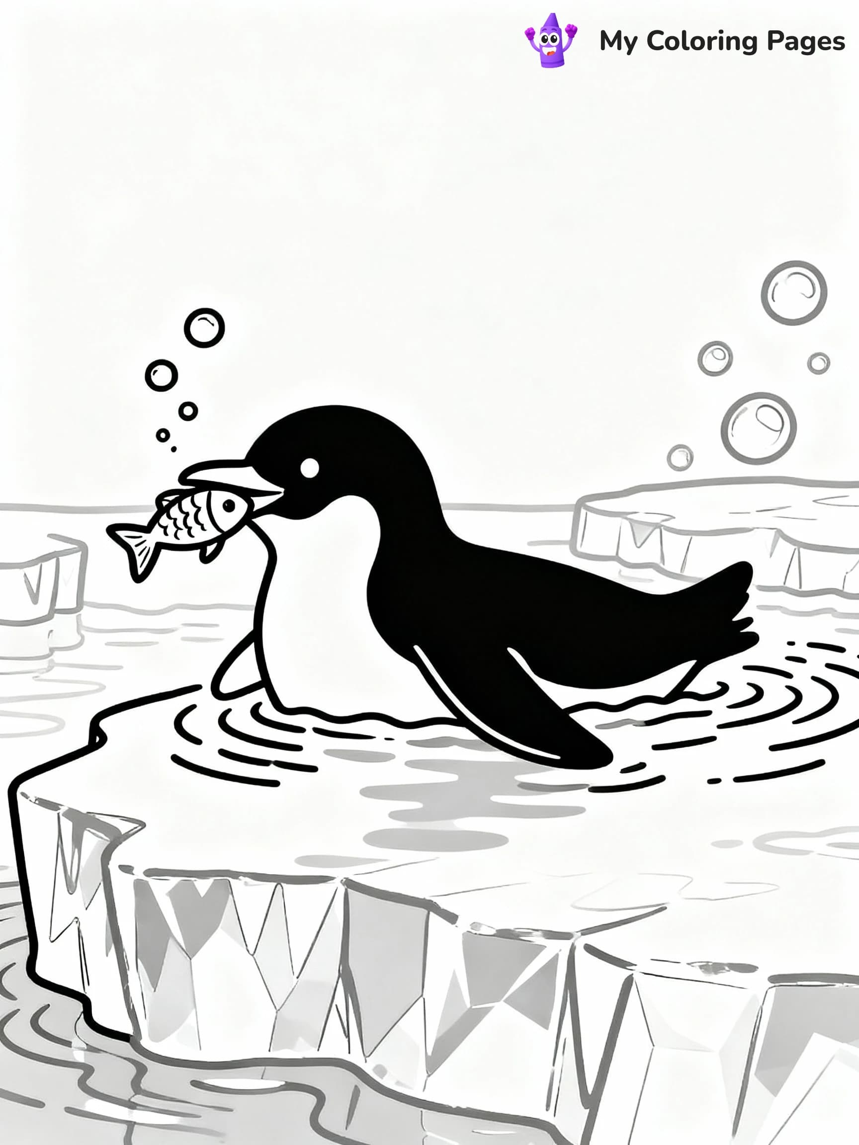 Penguin Coloring Pages - 20