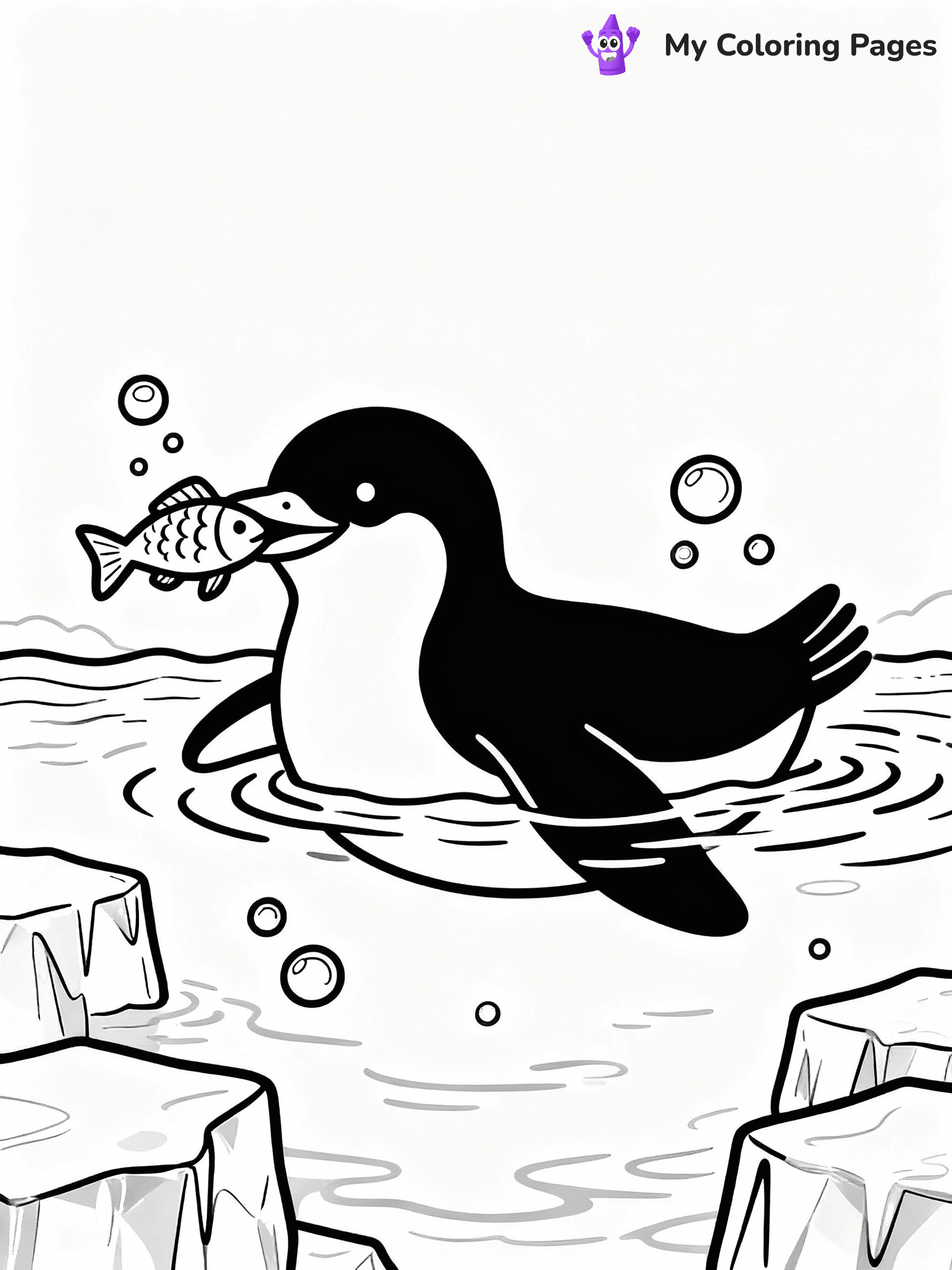 Penguin Coloring Pages - 18