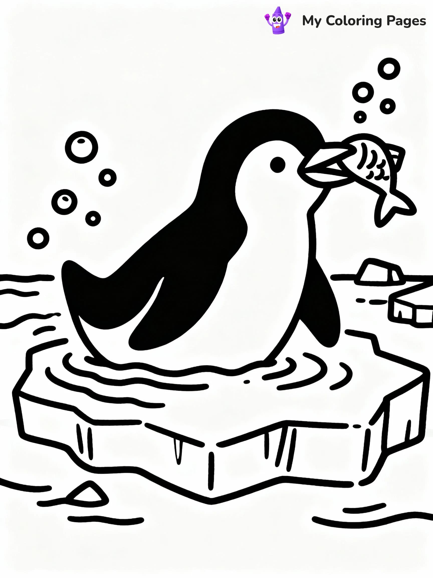 Penguin Coloring Pages - 17