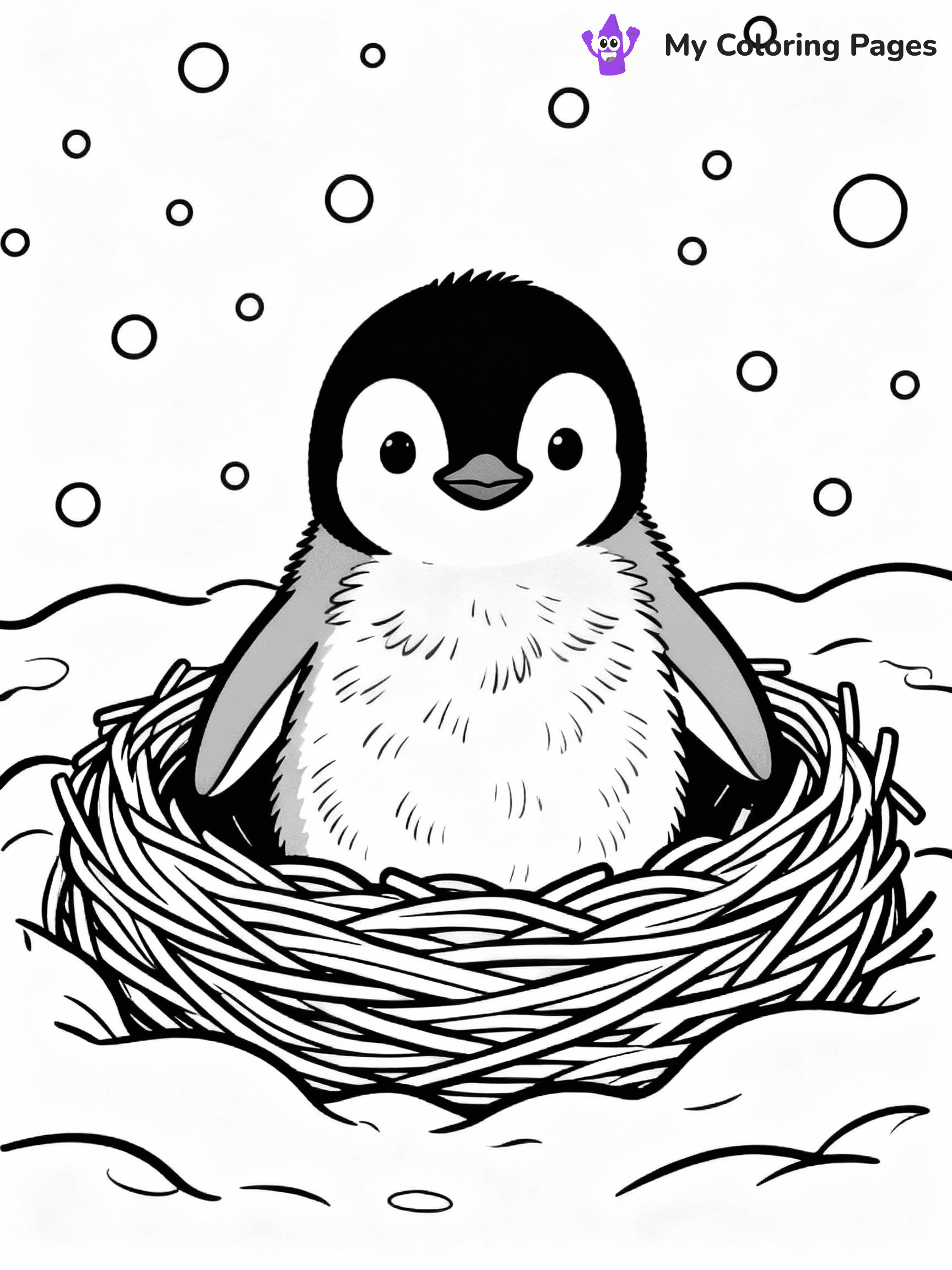 Penguin Coloring Pages - 15
