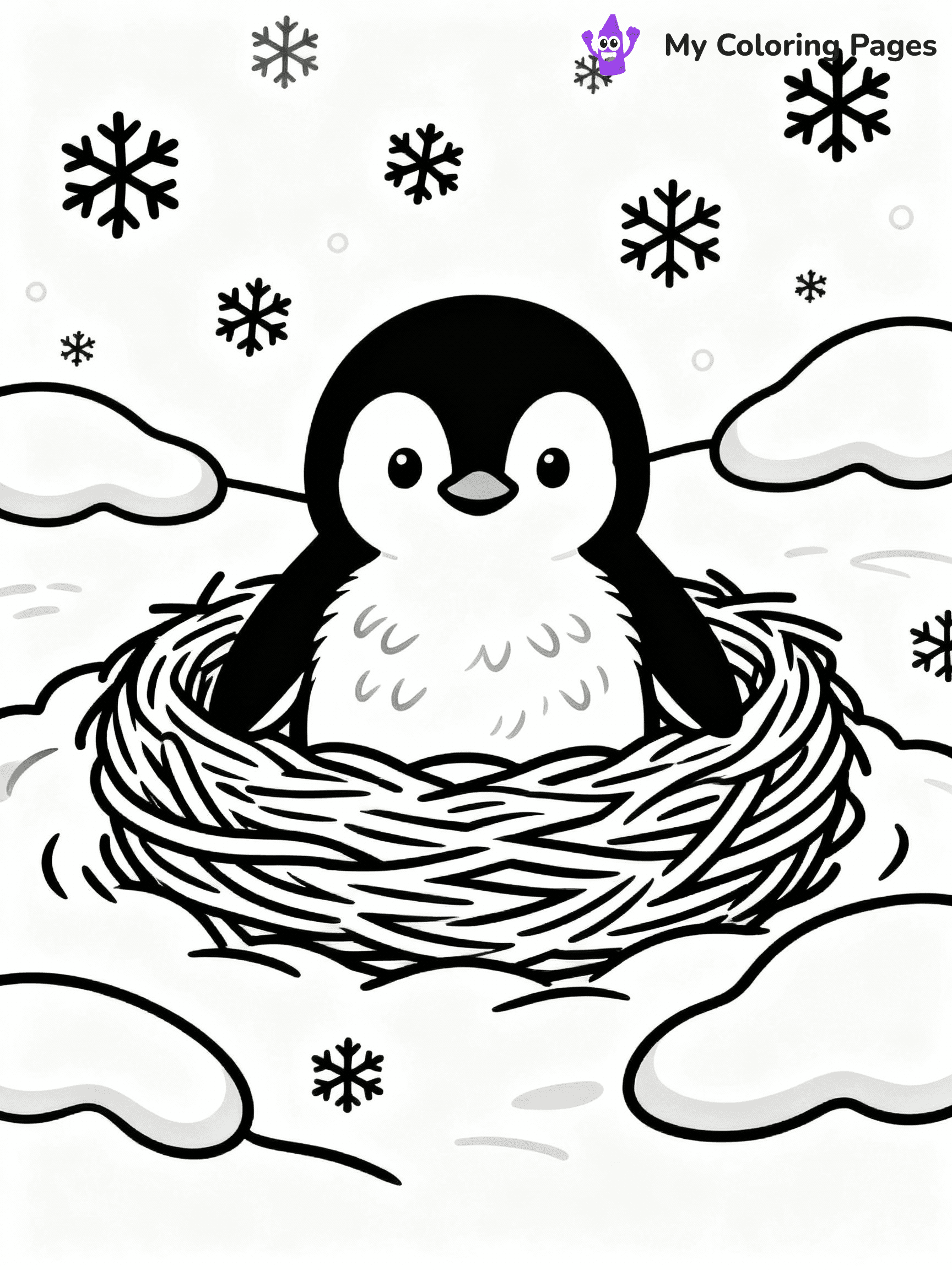 Penguin Coloring Pages - 13