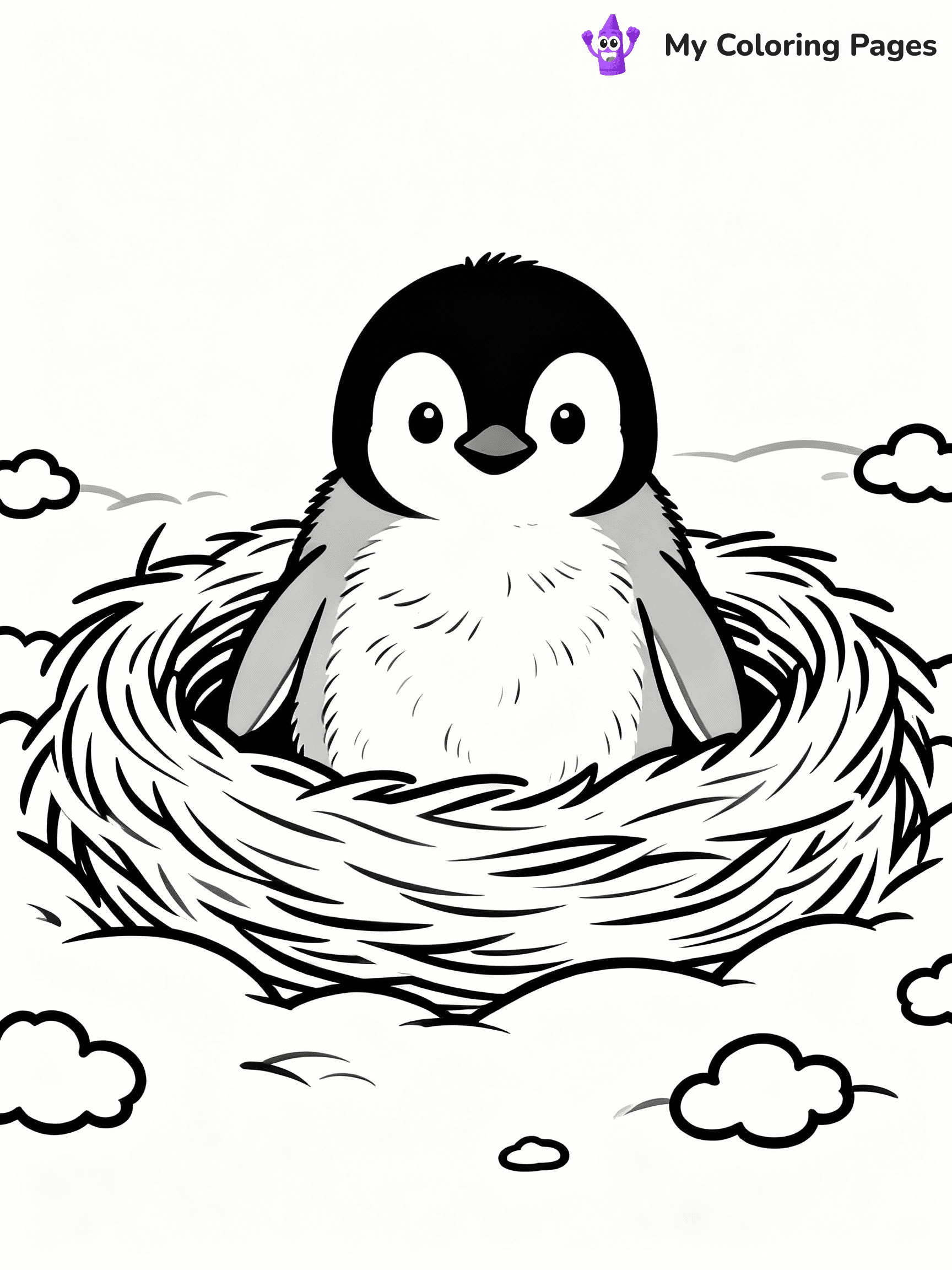 Penguin Coloring Pages - 12