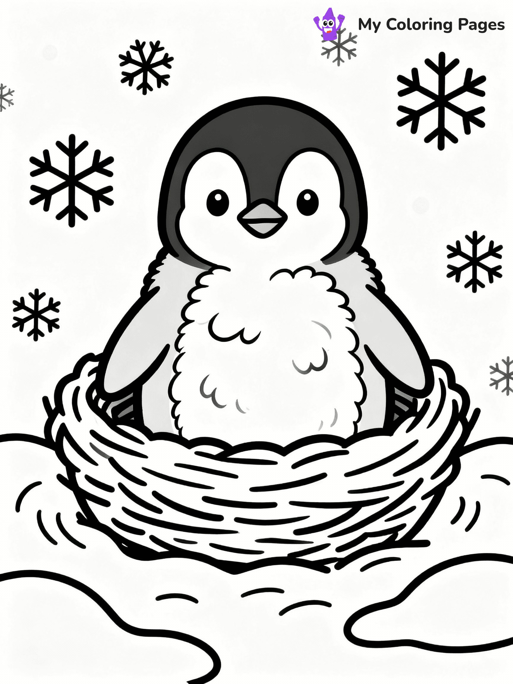 Penguin Coloring Pages - 11