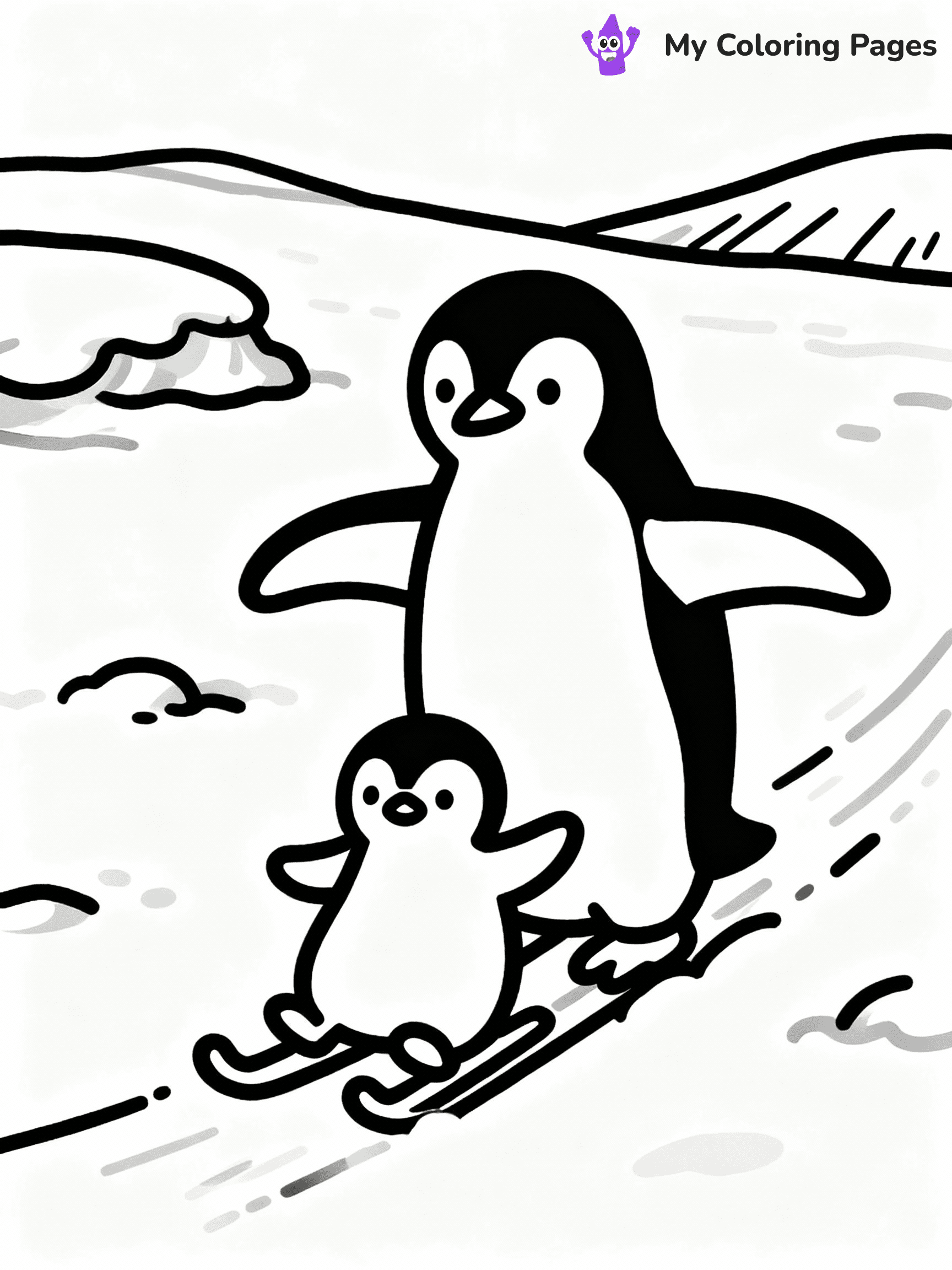 Penguin Coloring Pages - 5