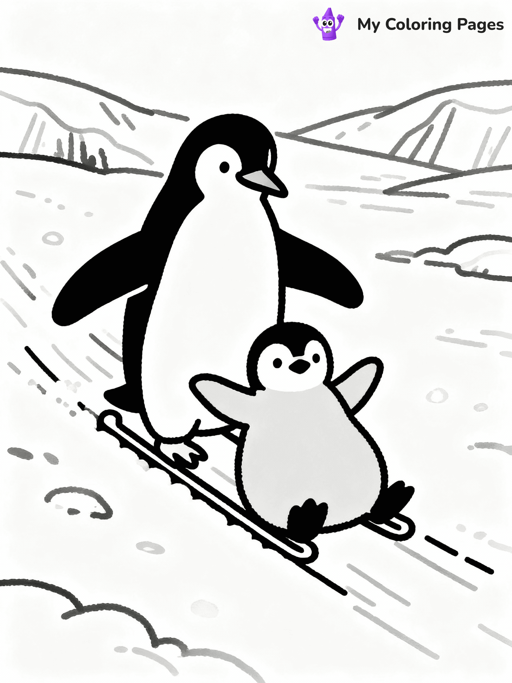 Penguin Coloring Pages - 3