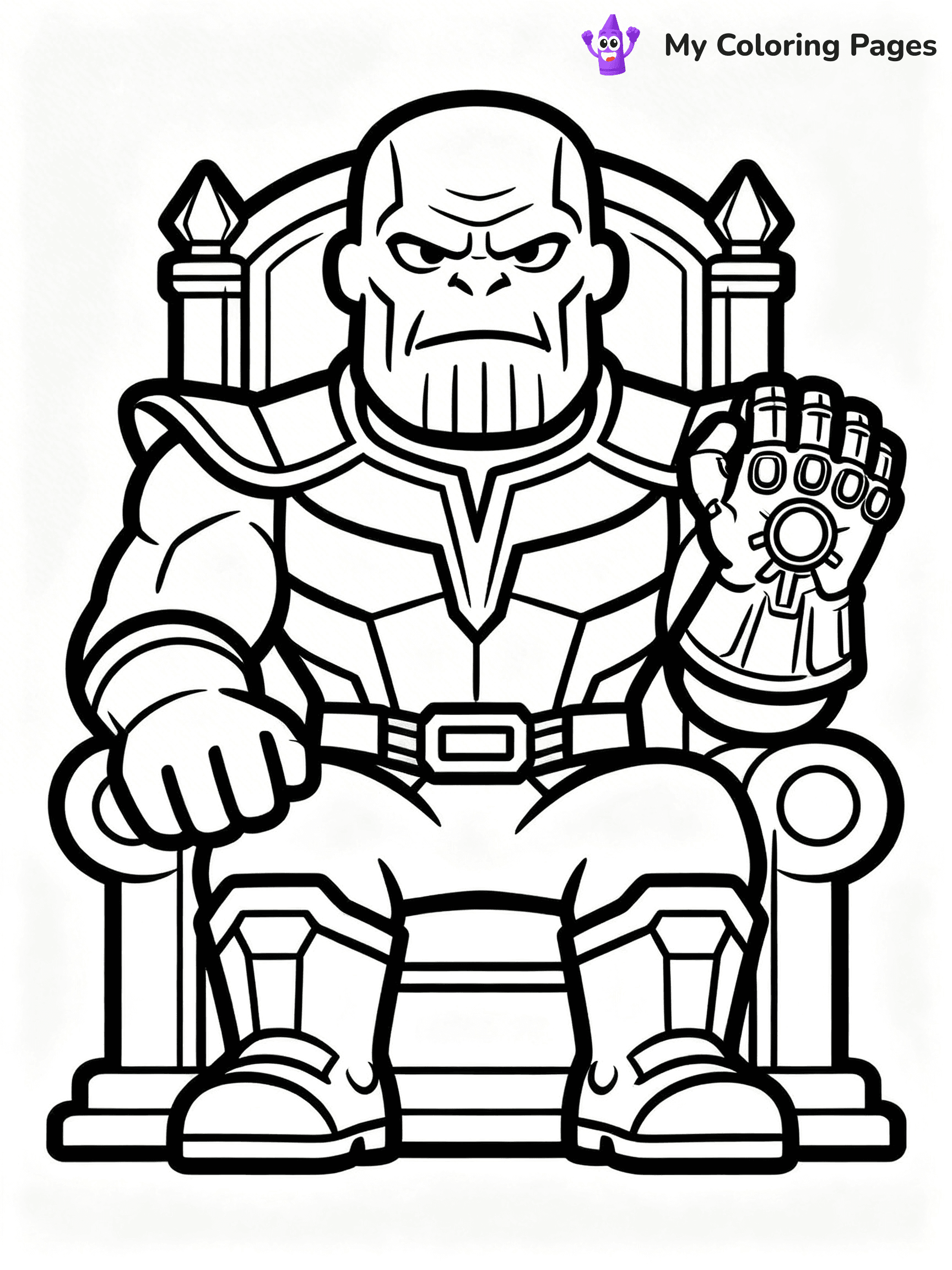 Easy Avengers Coloring Pages - 34