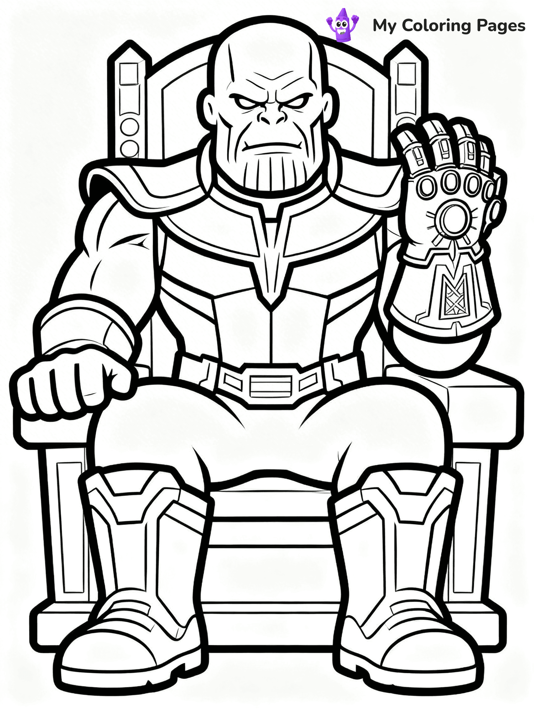 Easy Avengers Coloring Pages - 33