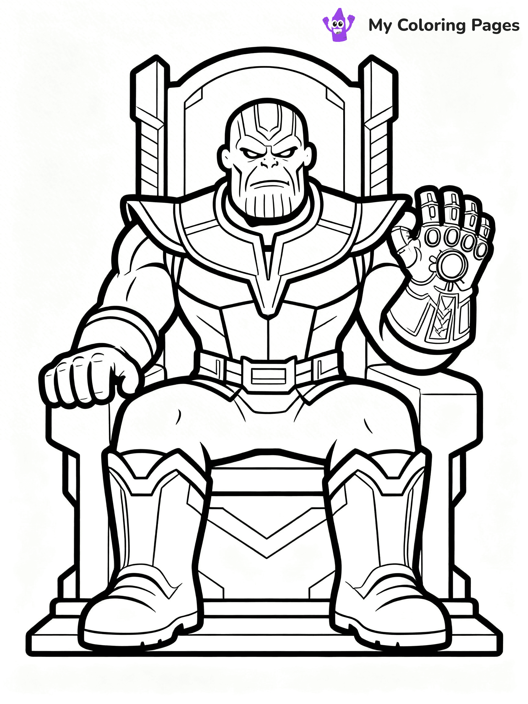 Easy Avengers Coloring Pages - 31