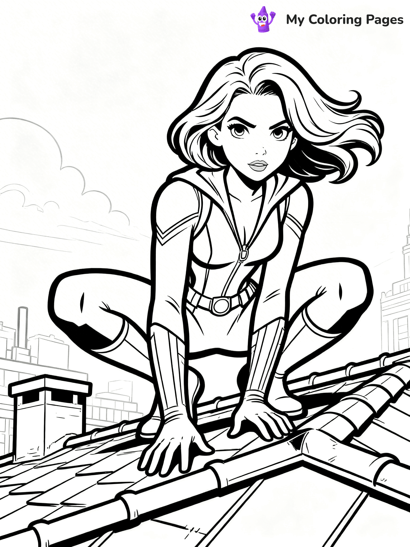 Easy Avengers Coloring Pages - 27