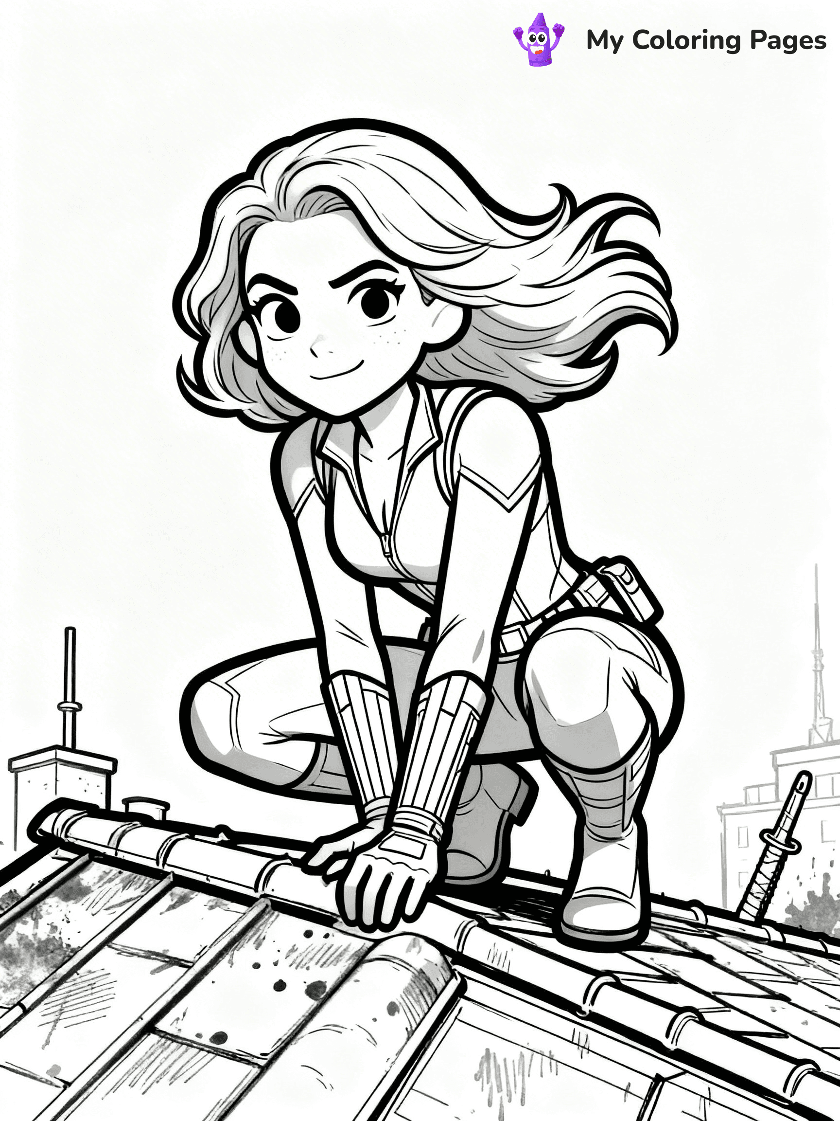 Easy Avengers Coloring Pages - 22