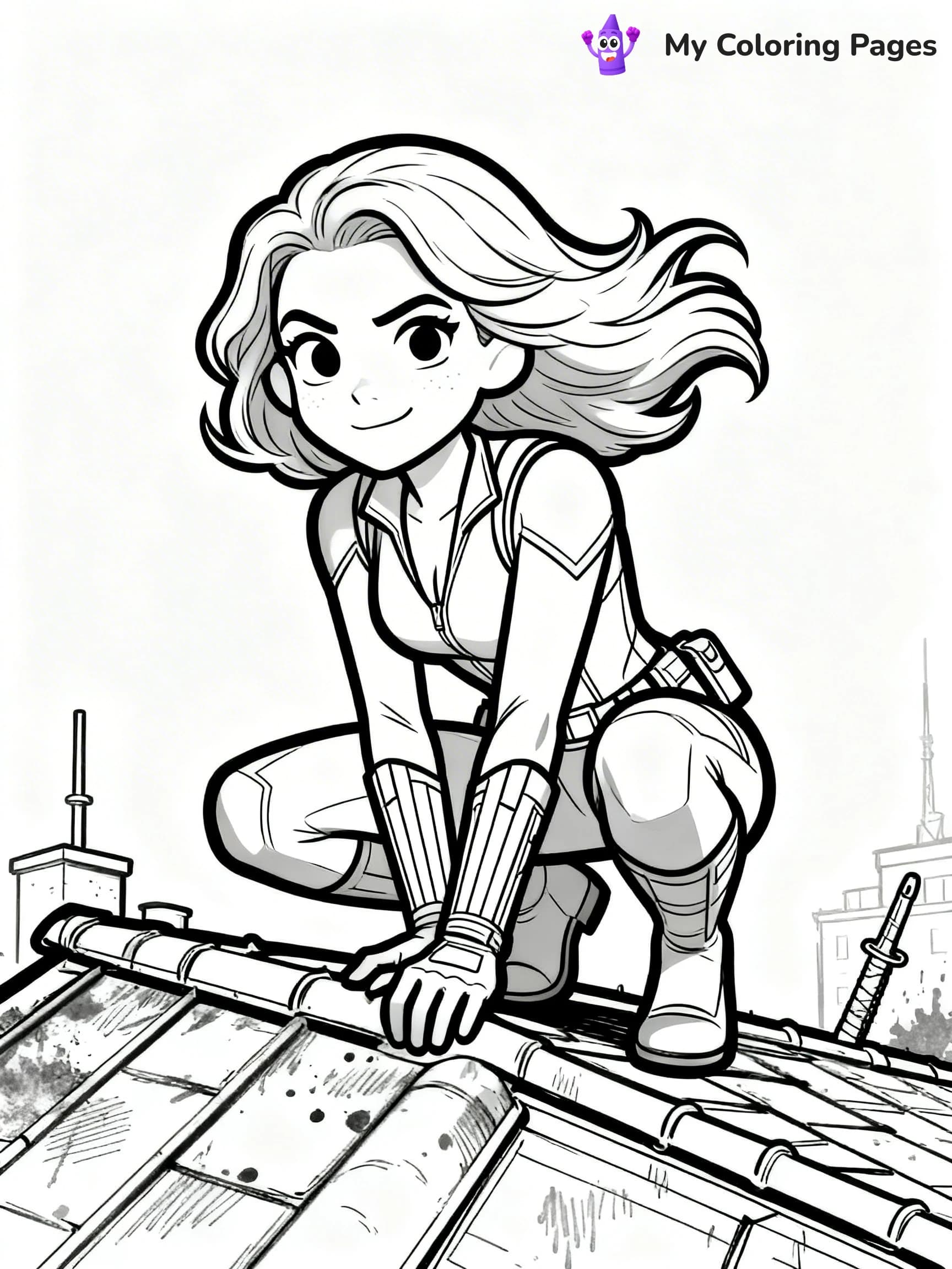 Easy Avengers Coloring Pages - 22