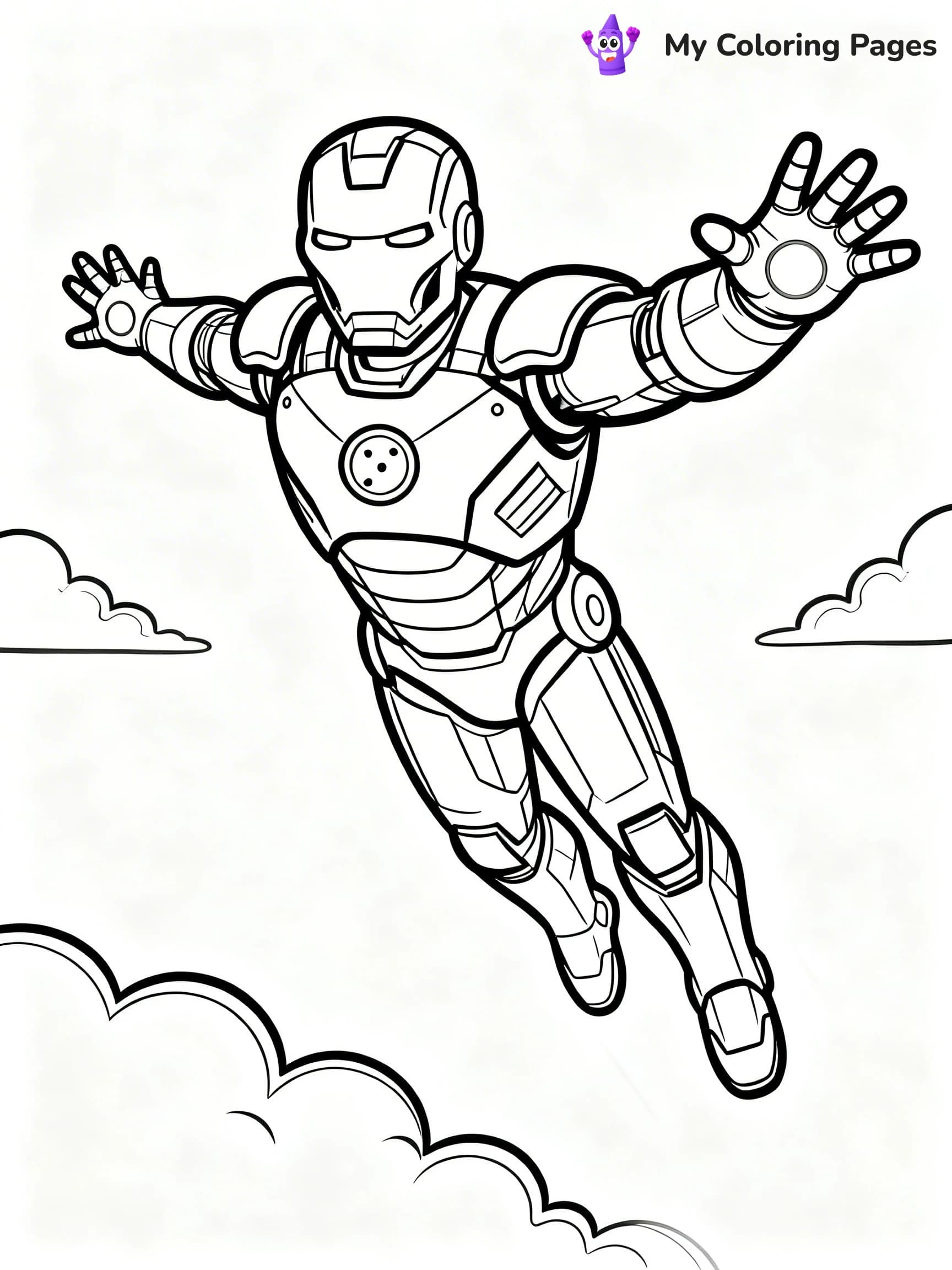 Easy Avengers Coloring Pages - 5