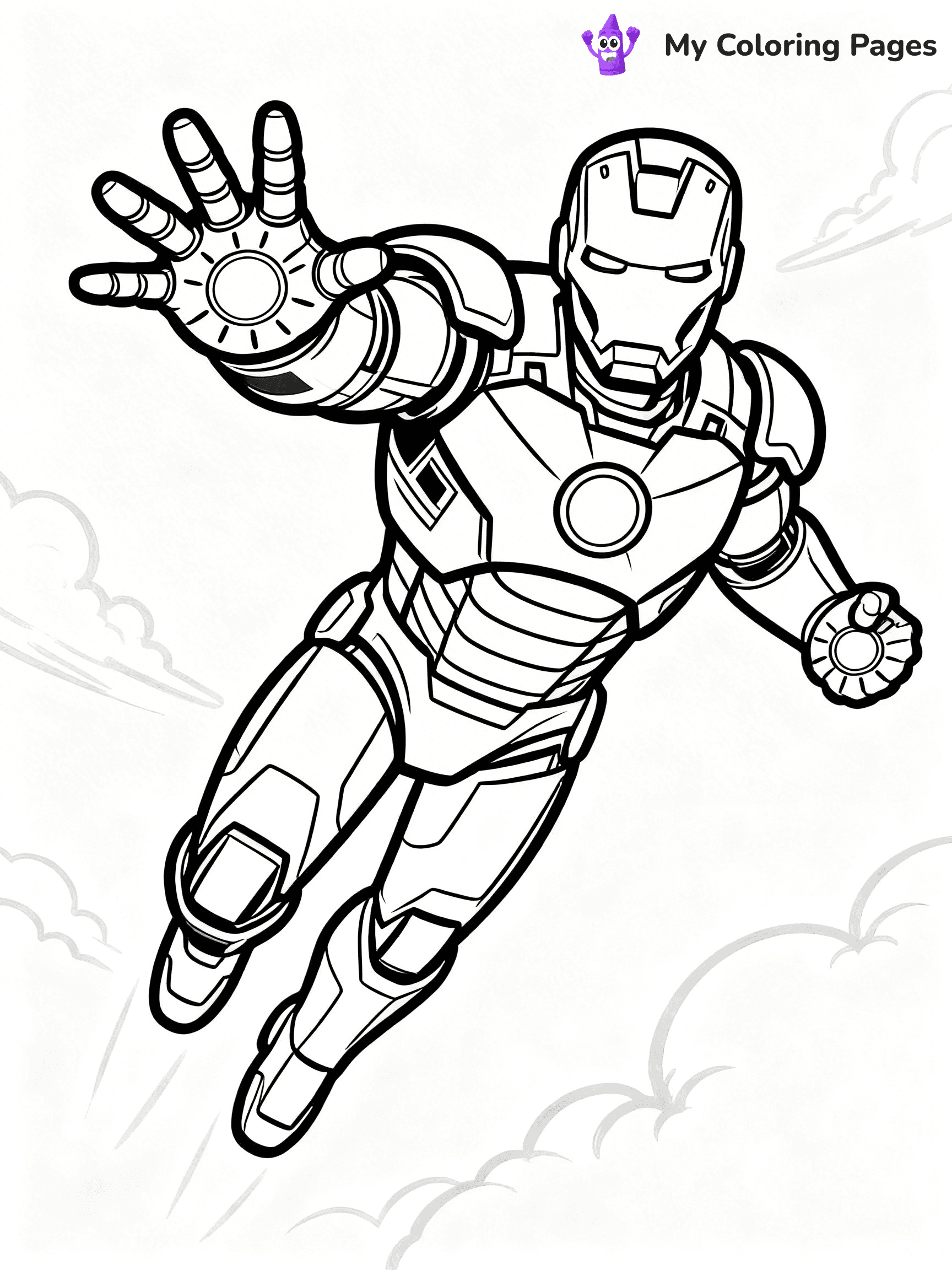 Easy Avengers Coloring Pages - 4