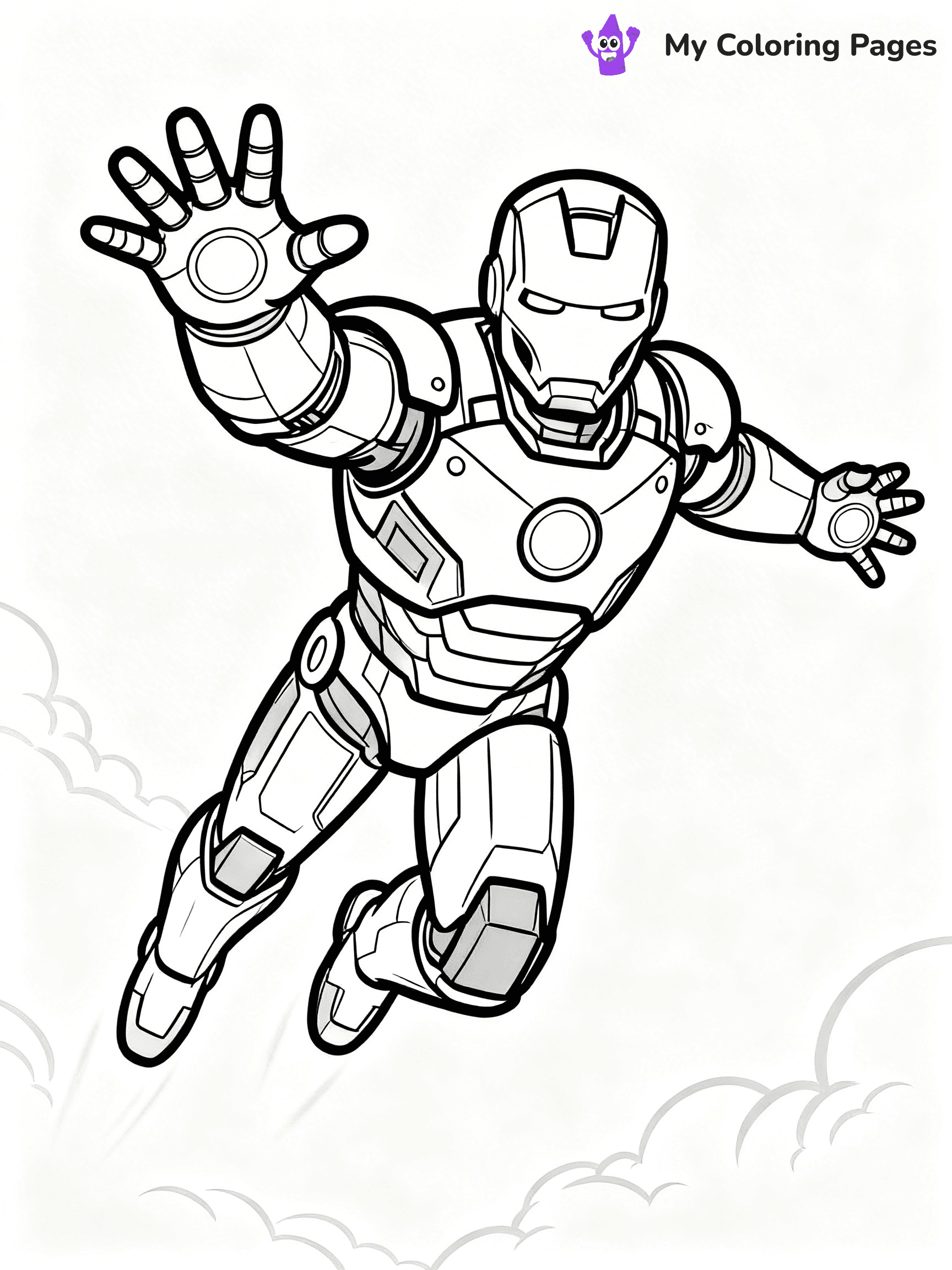 Easy Avengers Coloring Pages - 3
