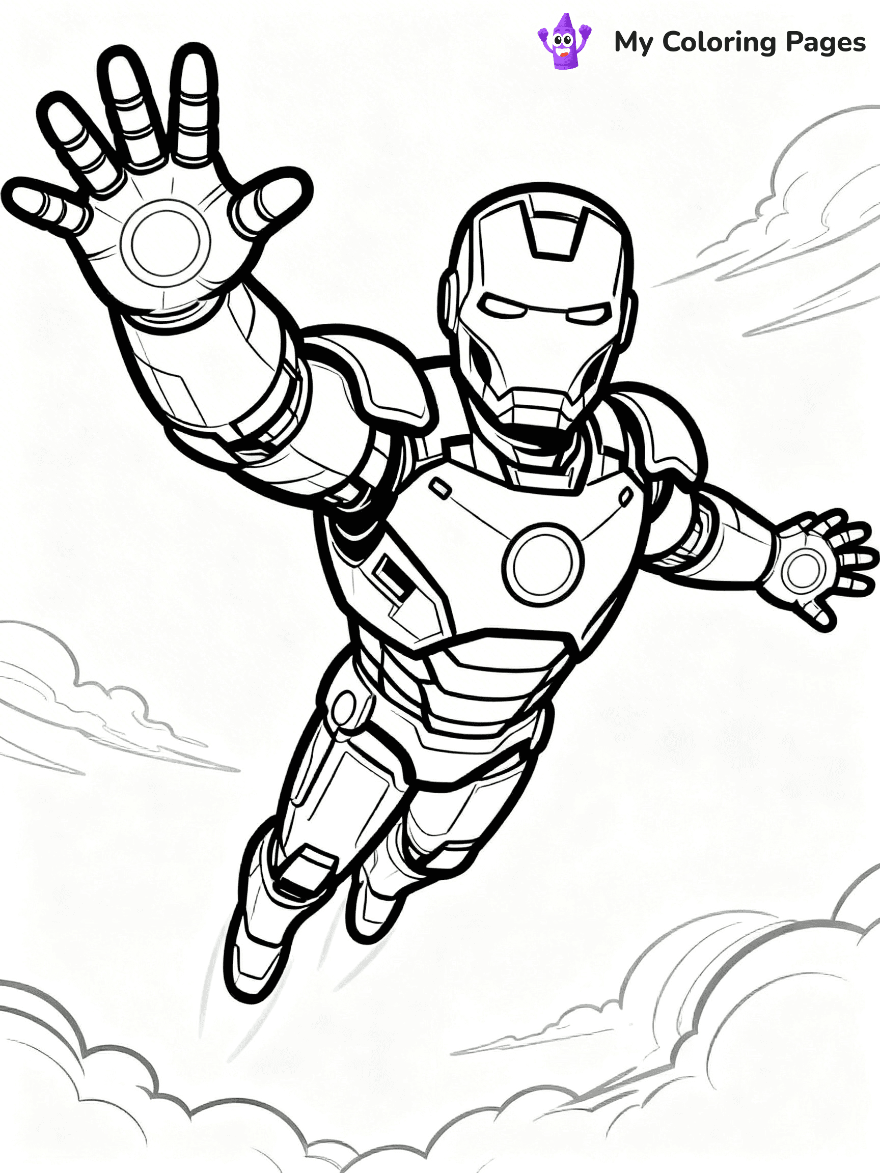 Easy Avengers Coloring Pages - 2