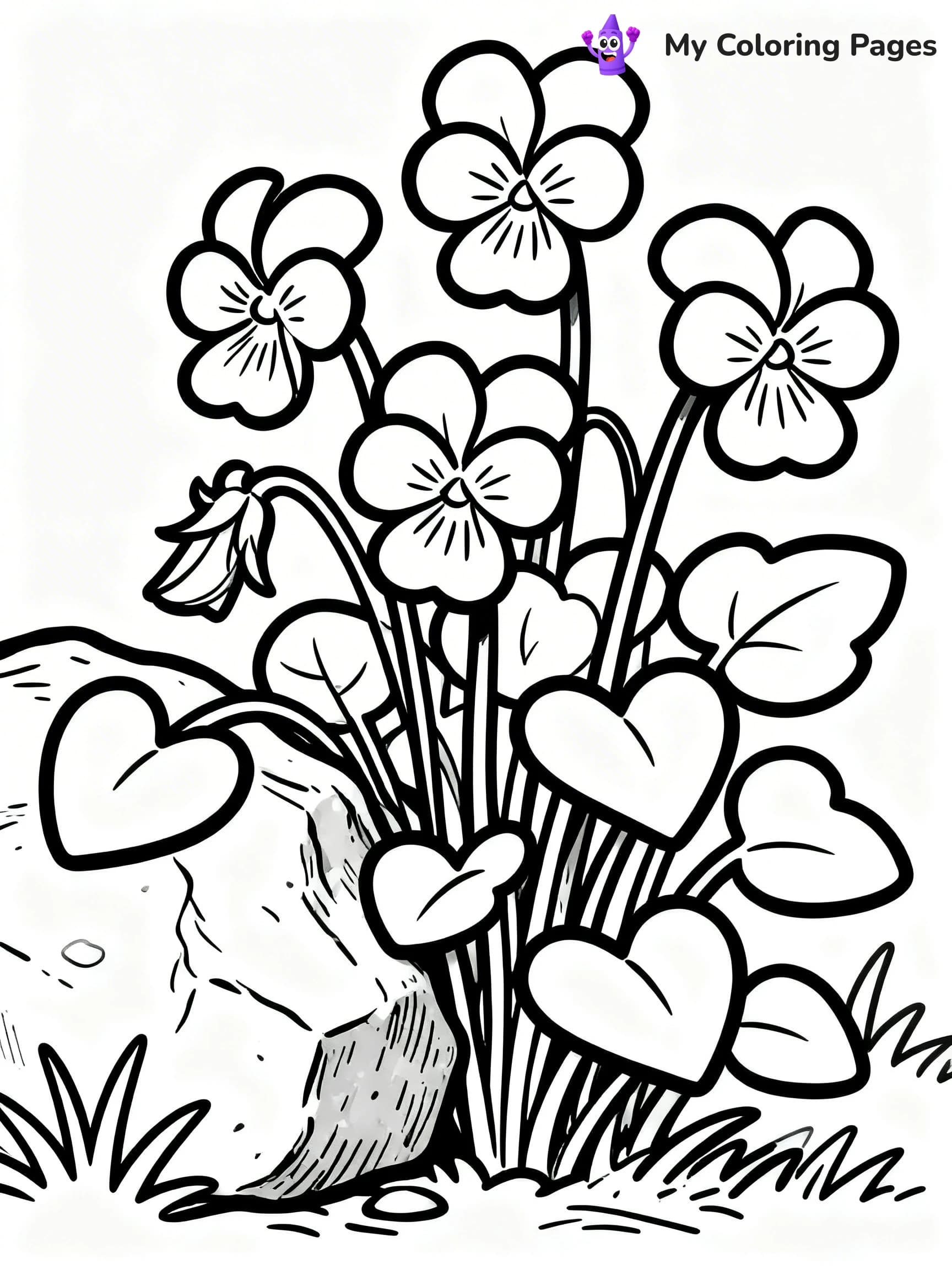 Wildflower Coloring Pages - 18