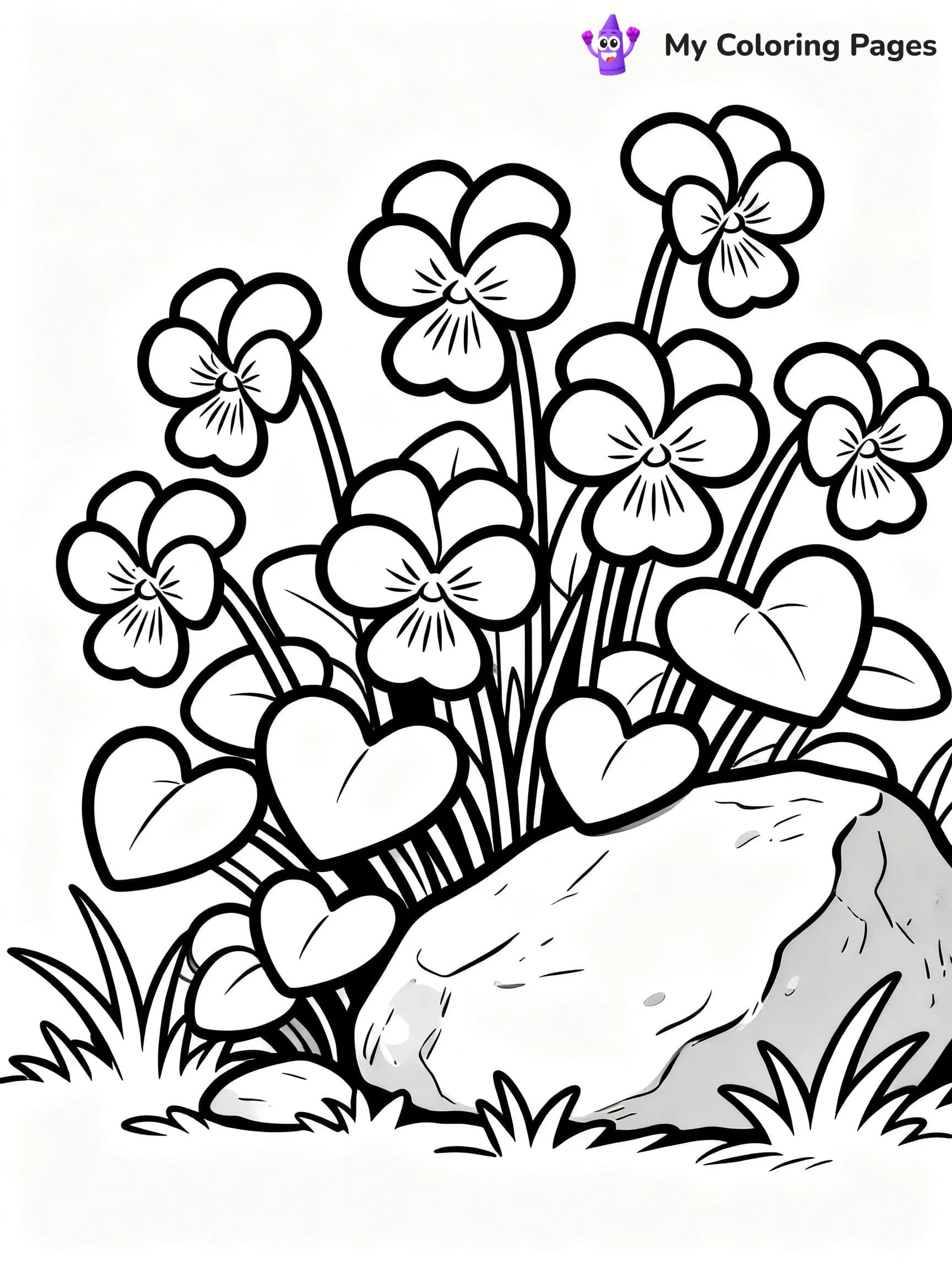 Wildflower Coloring Pages - 17