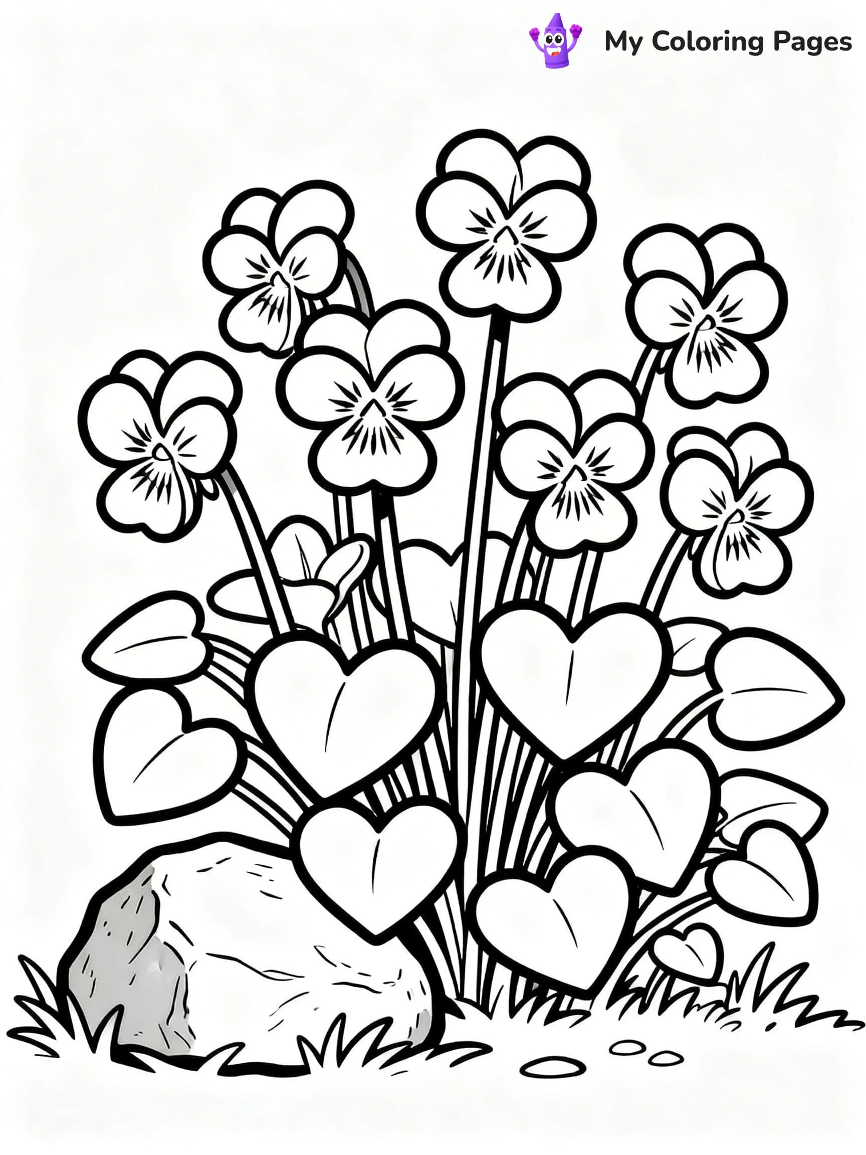 Wildflower Coloring Pages - 16