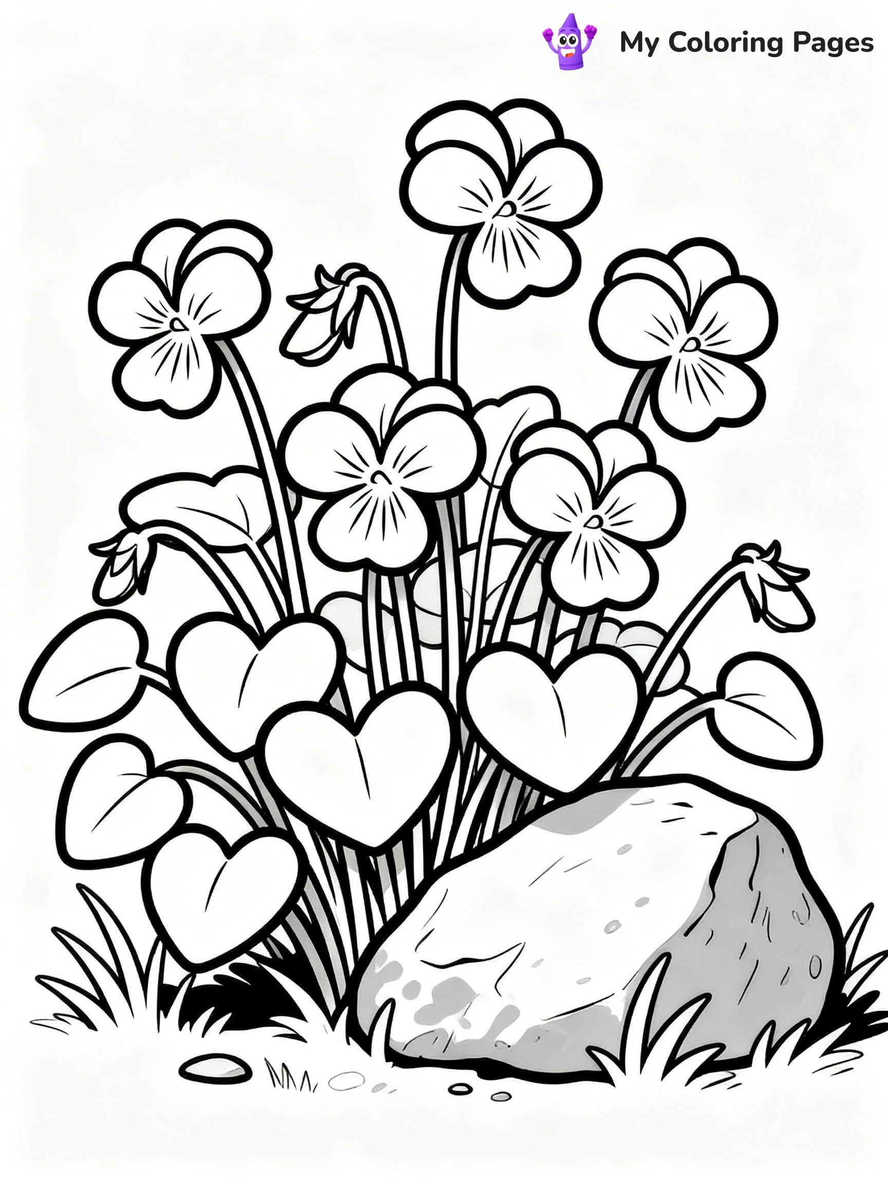 Wildflower Coloring Pages - 15