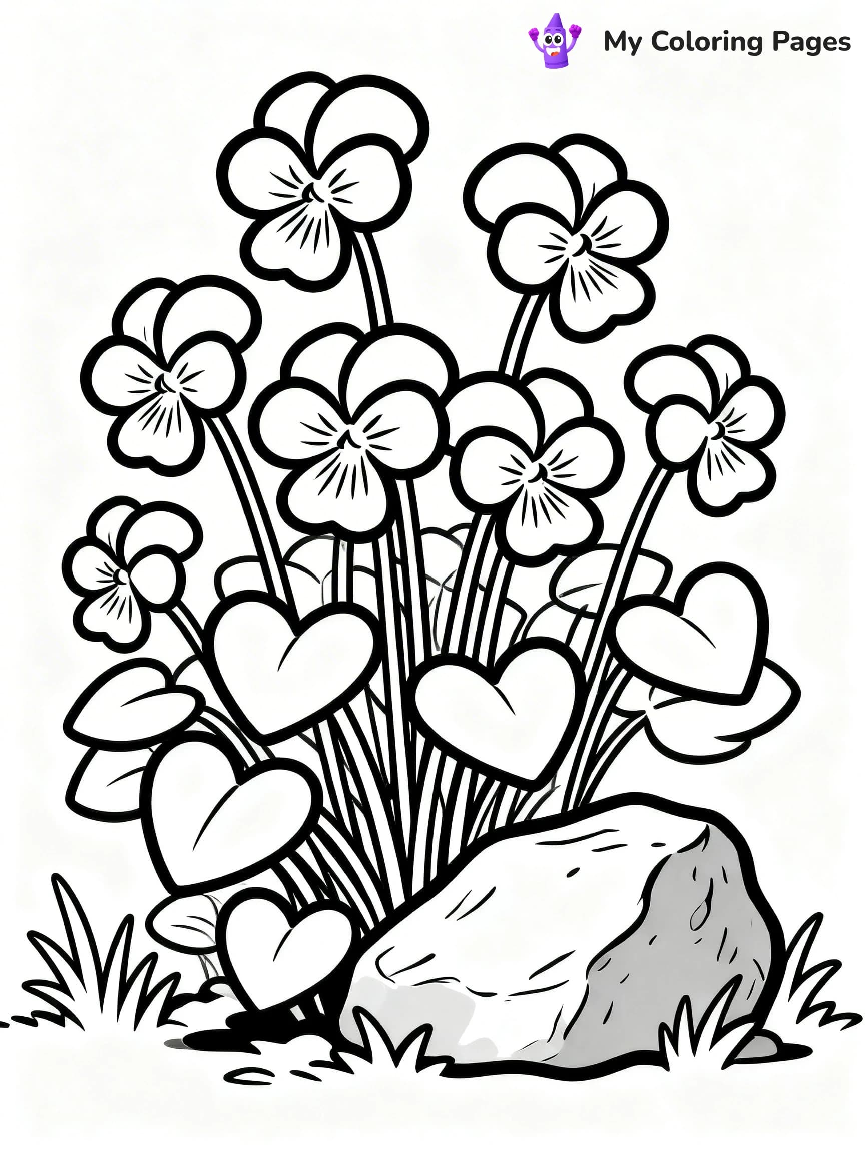 Wildflower Coloring Pages - 13