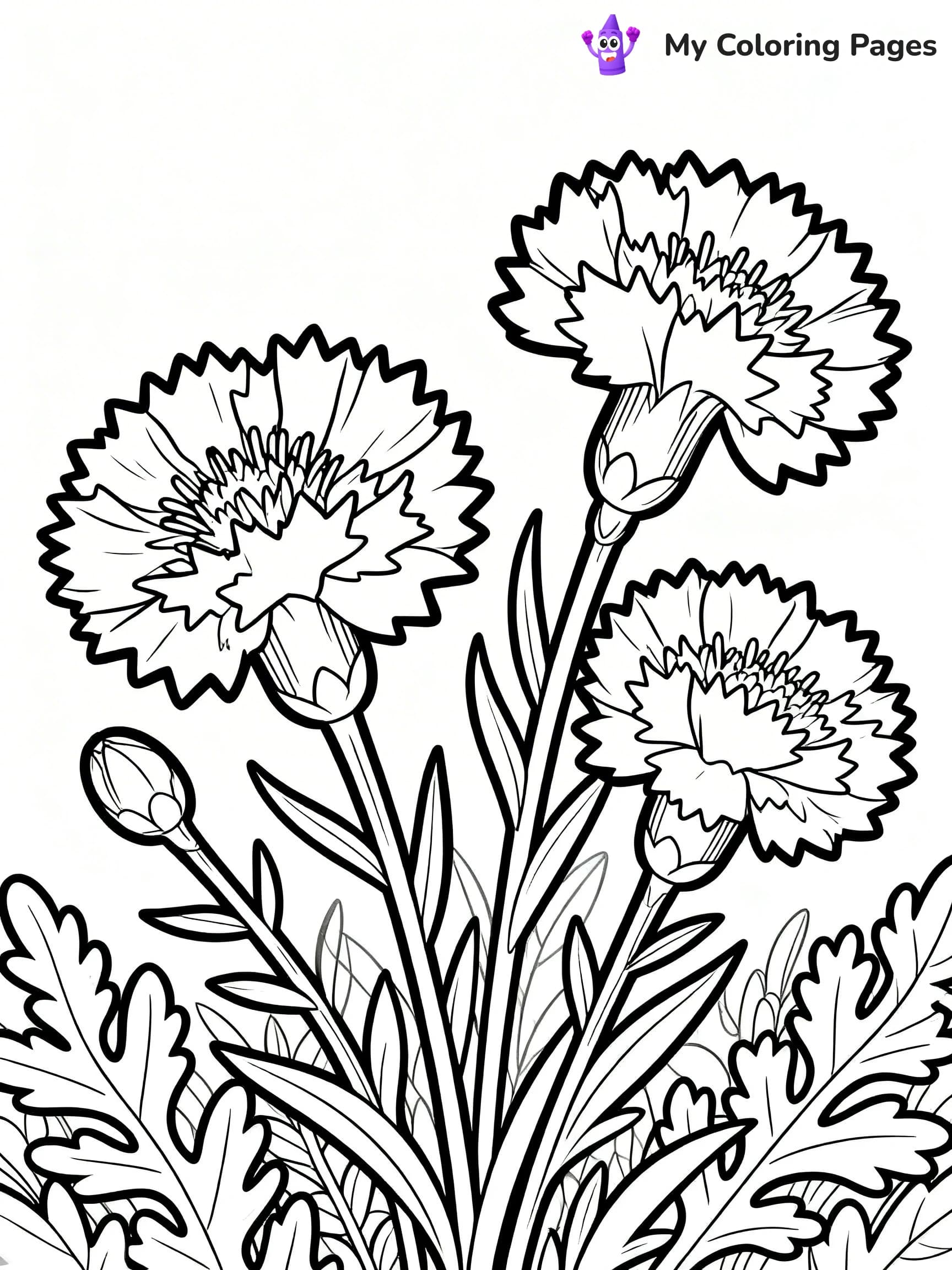 Wildflower Coloring Pages - 5