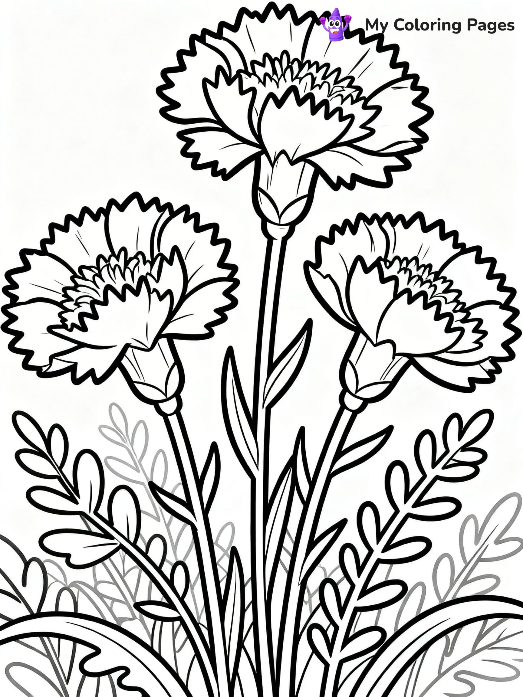 Wildflower Coloring Pages - 2