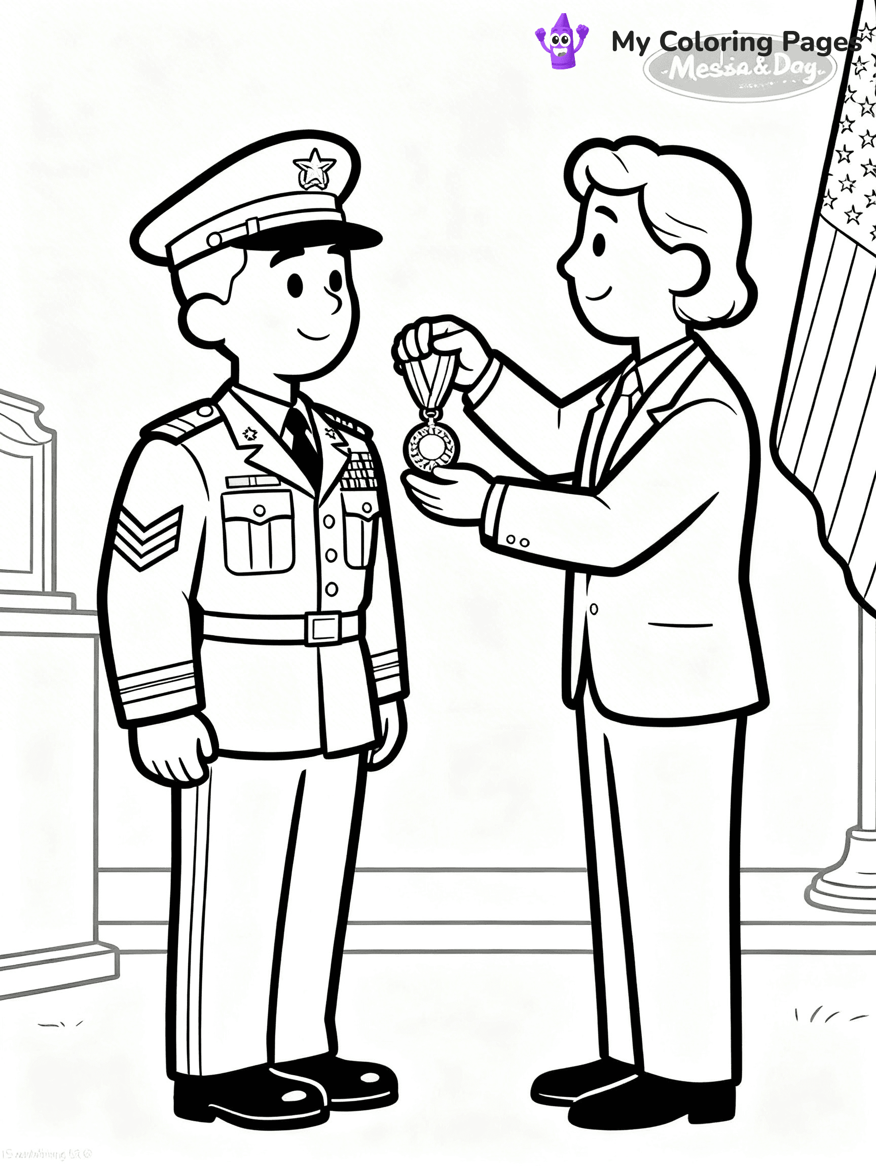 Veteran Coloring Pages - 19