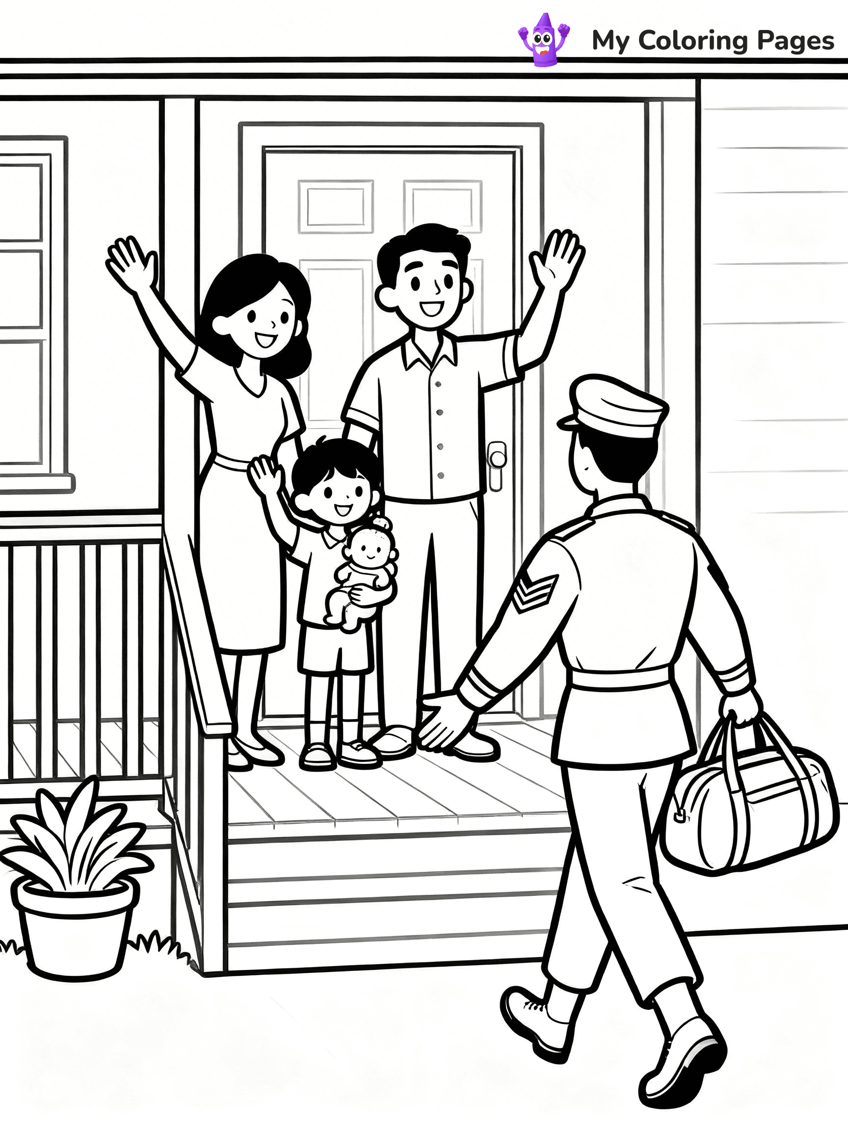 Veteran Coloring Pages - 2