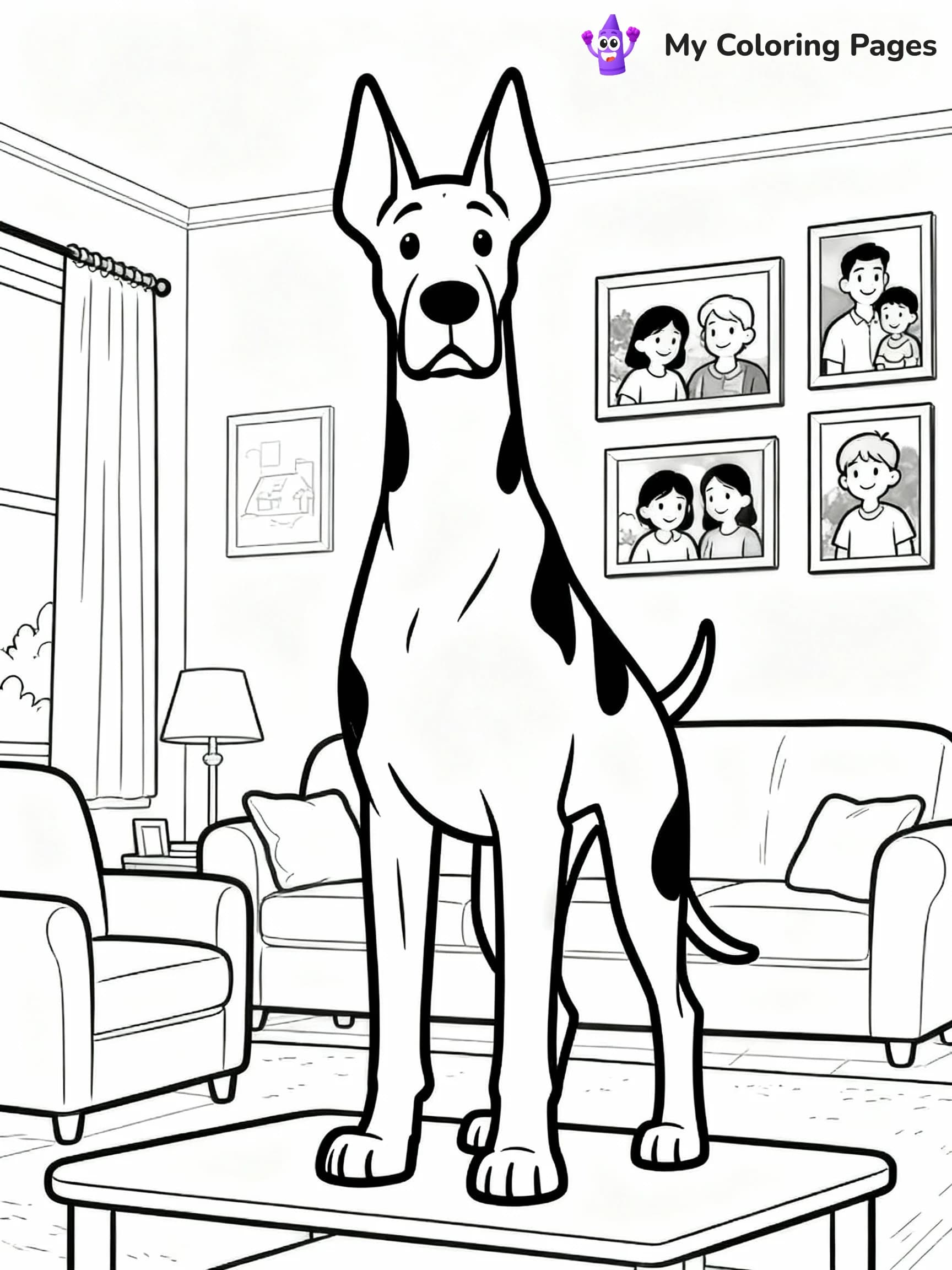 Dog Coloring Pages - 9