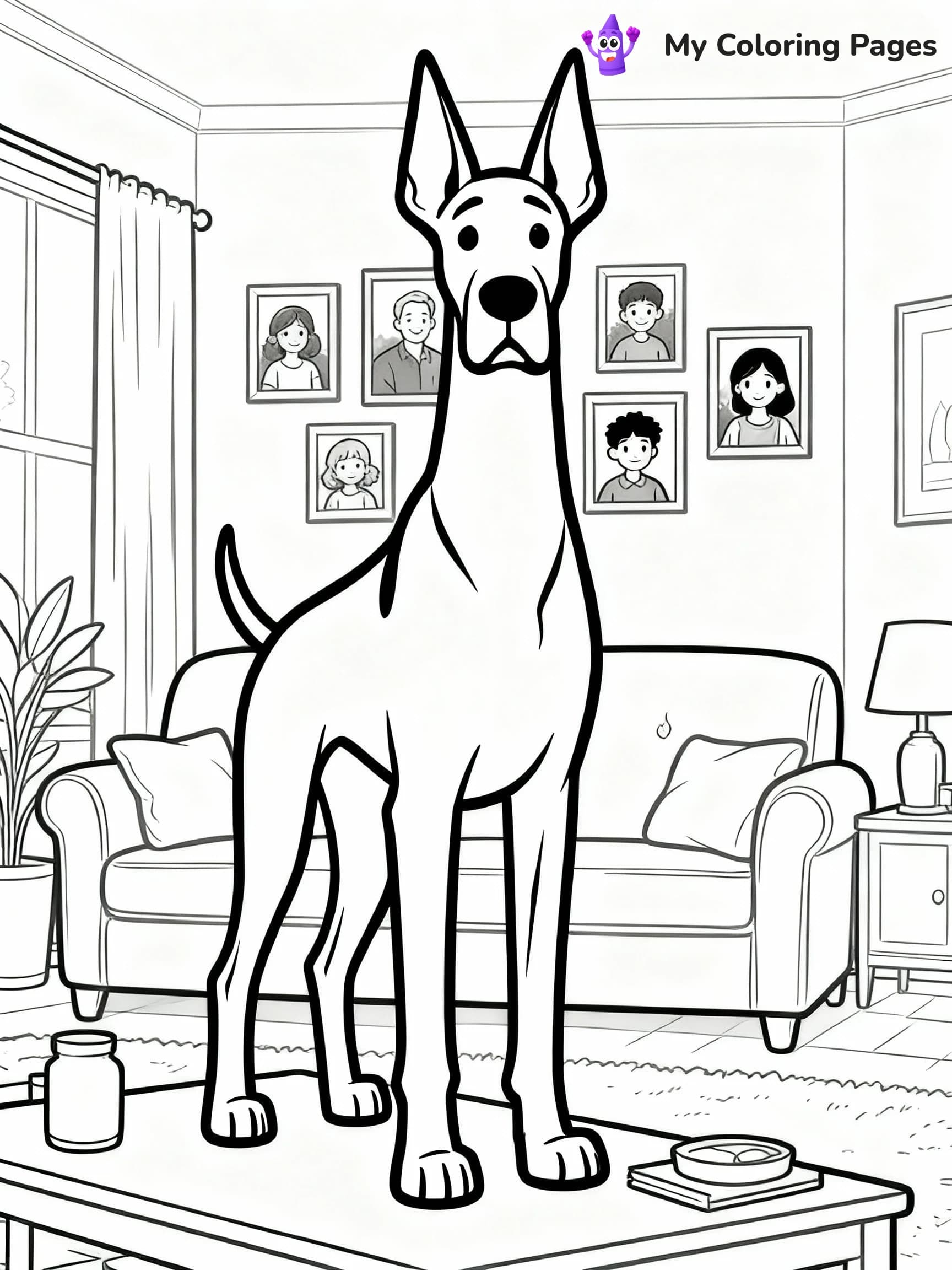 Dog Coloring Pages - 8