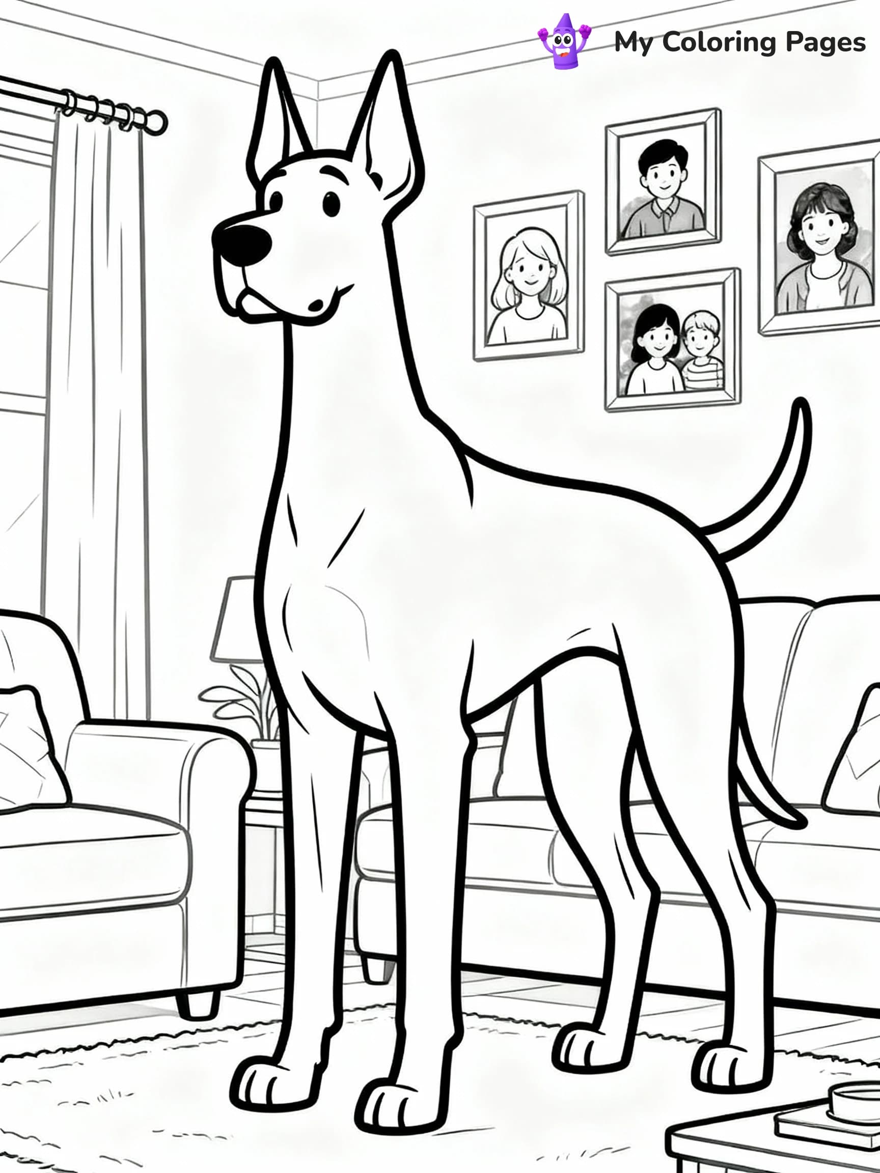 Dog Coloring Pages - 4
