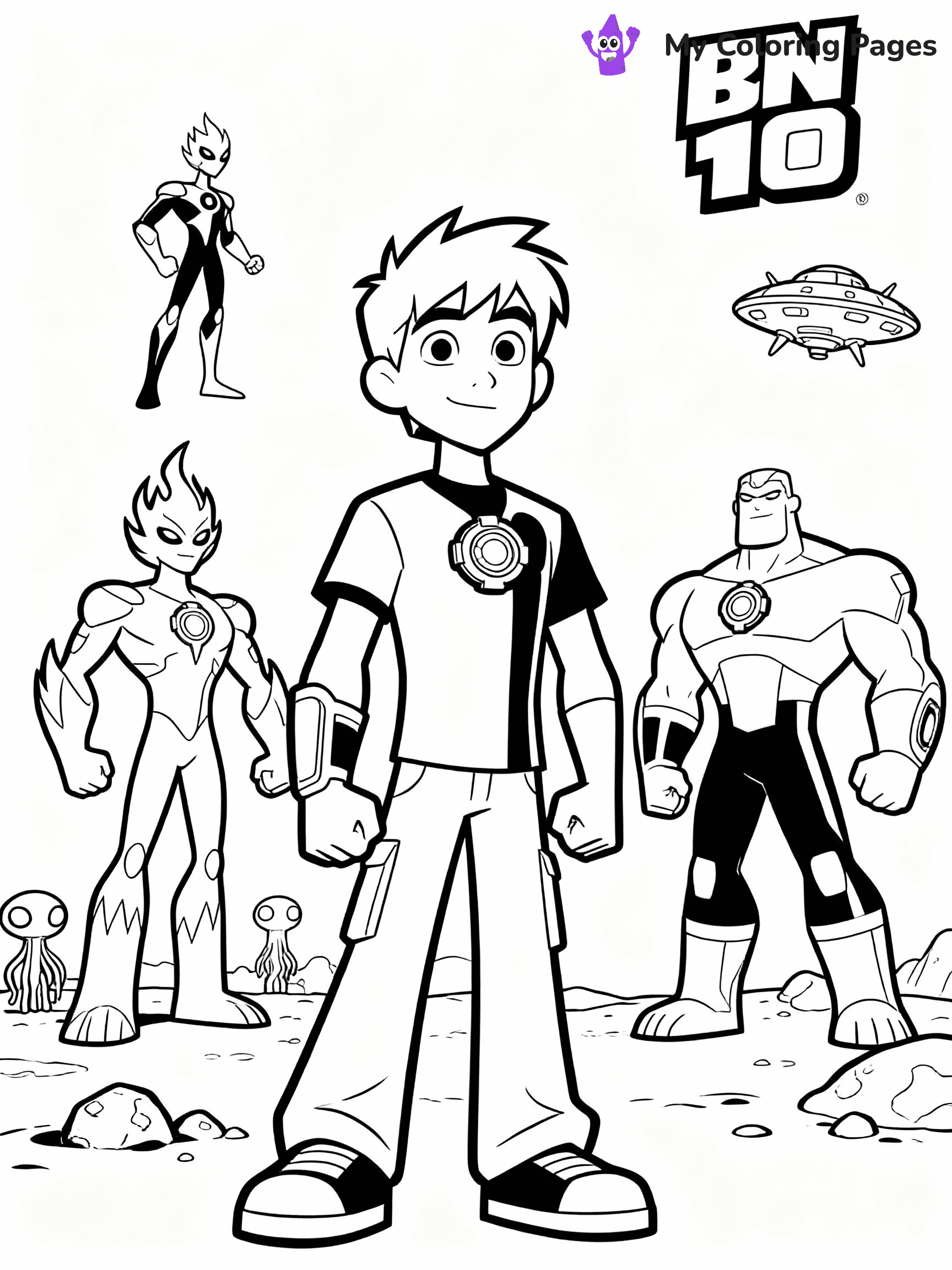 Ben 10 Coloring Pages - 13