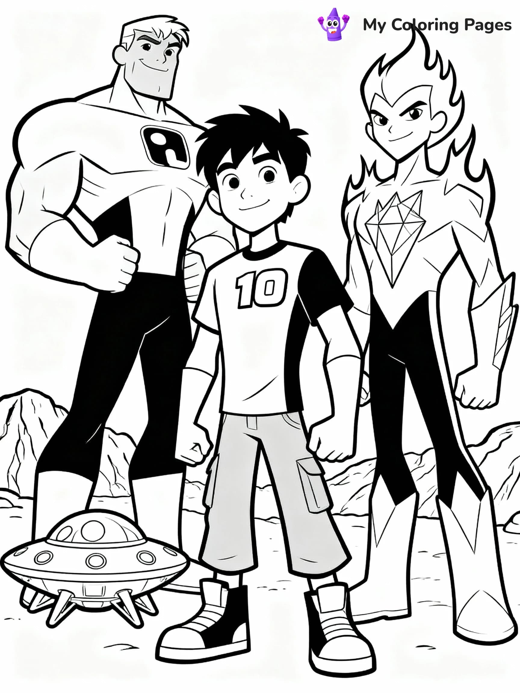 Ben 10 Coloring Pages - 10