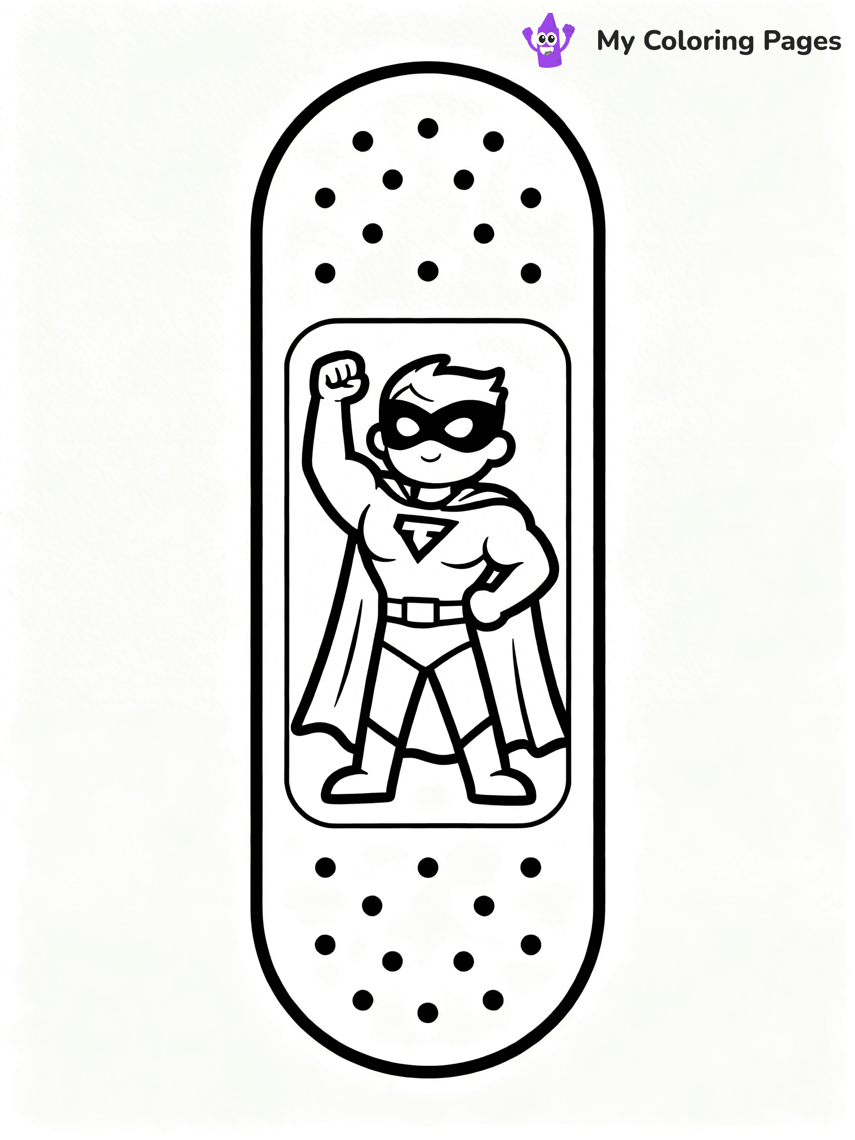 Band-Aid Coloring Pages - 13