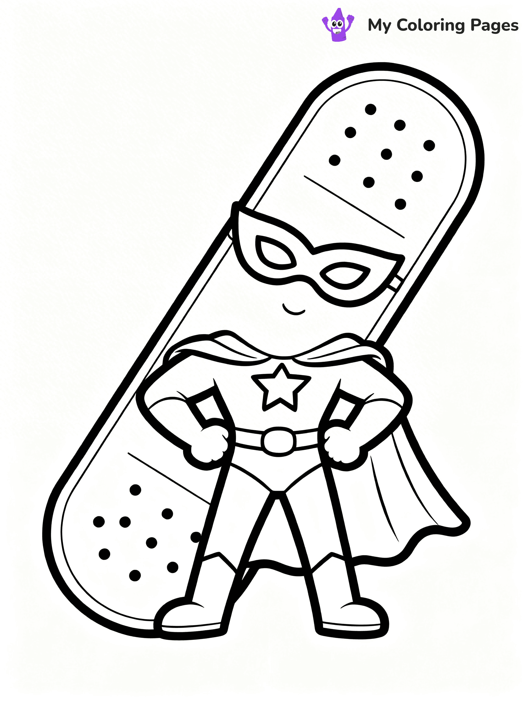 Band-Aid Coloring Pages - 12