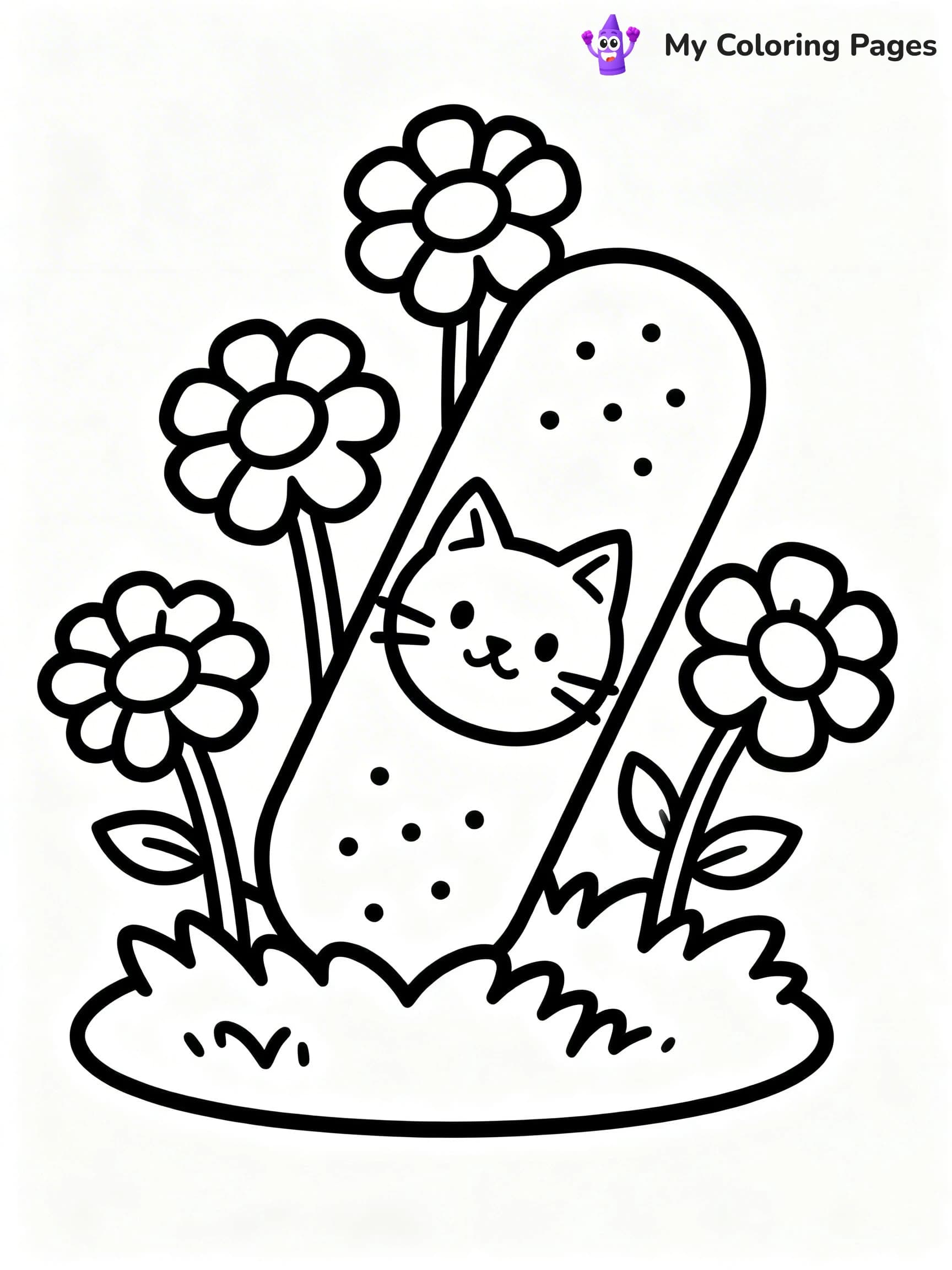 Band-Aid Coloring Pages - 3