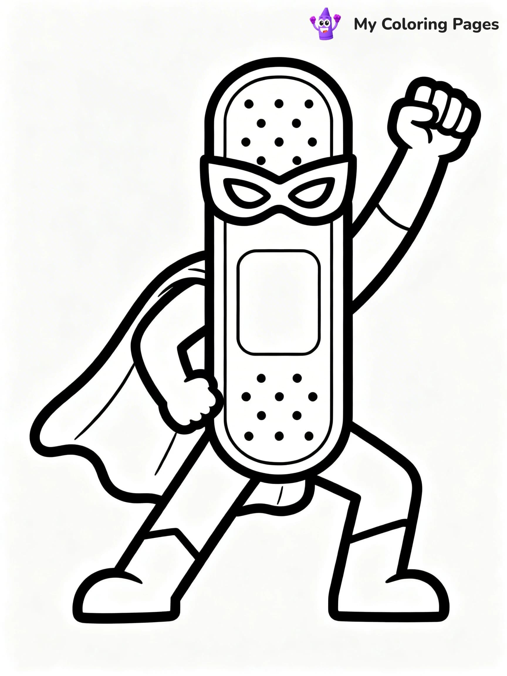 Band-Aid Coloring Pages - 1