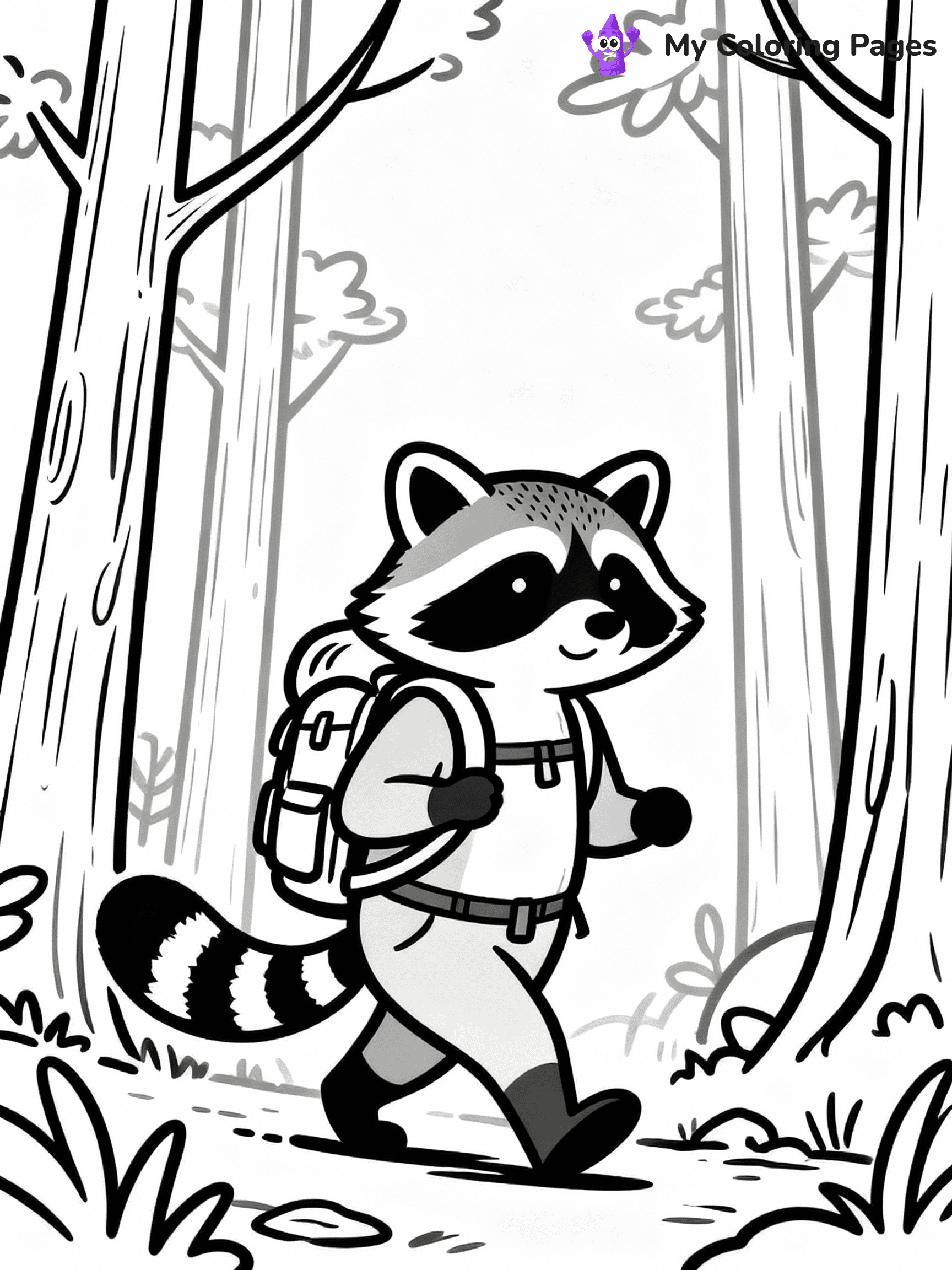 Raccoon Coloring Pages - 33