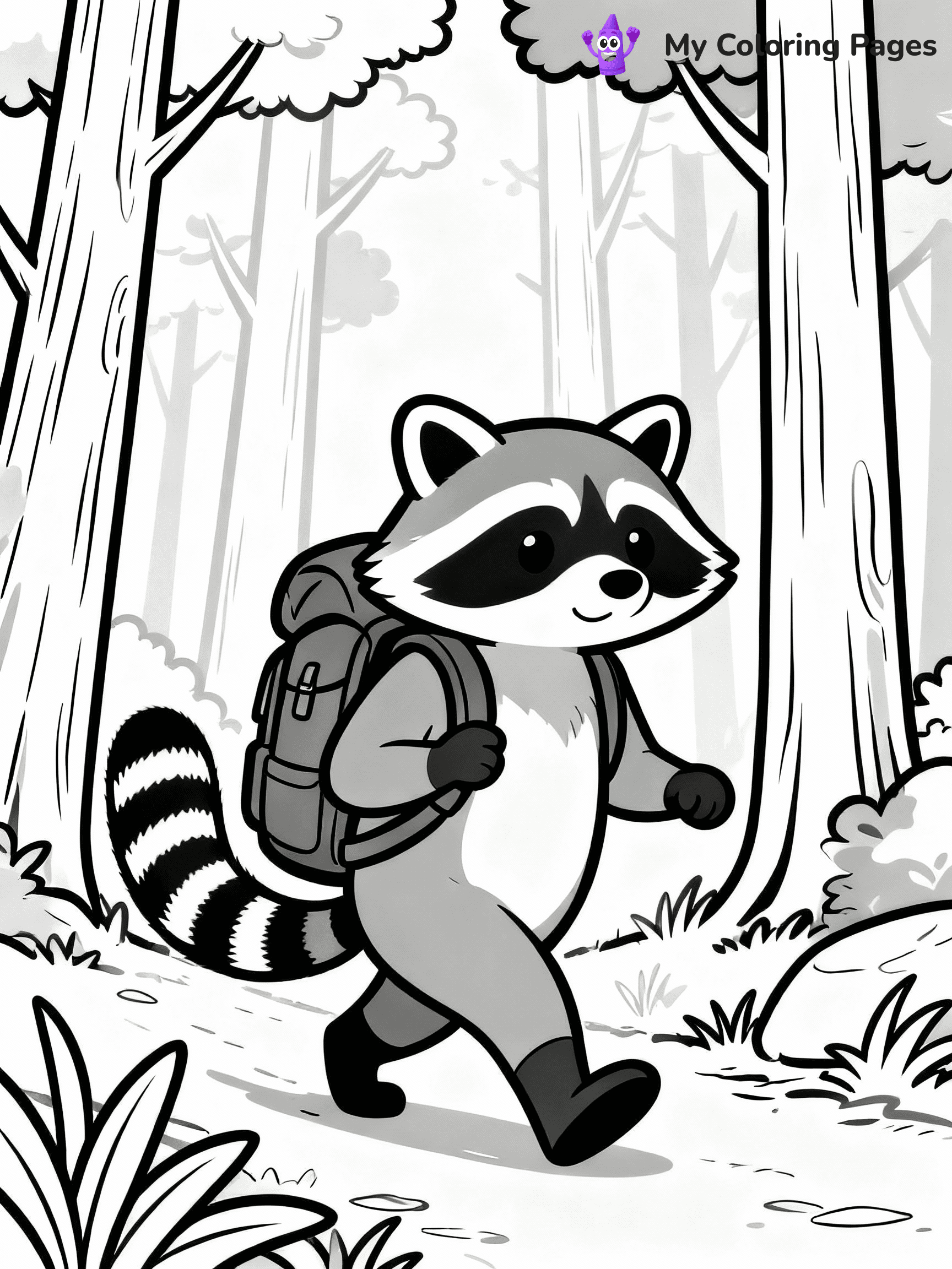 Raccoon Coloring Pages - 29