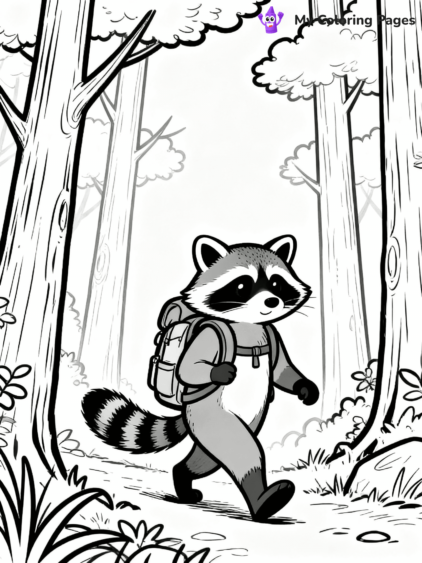Raccoon Coloring Pages - 28