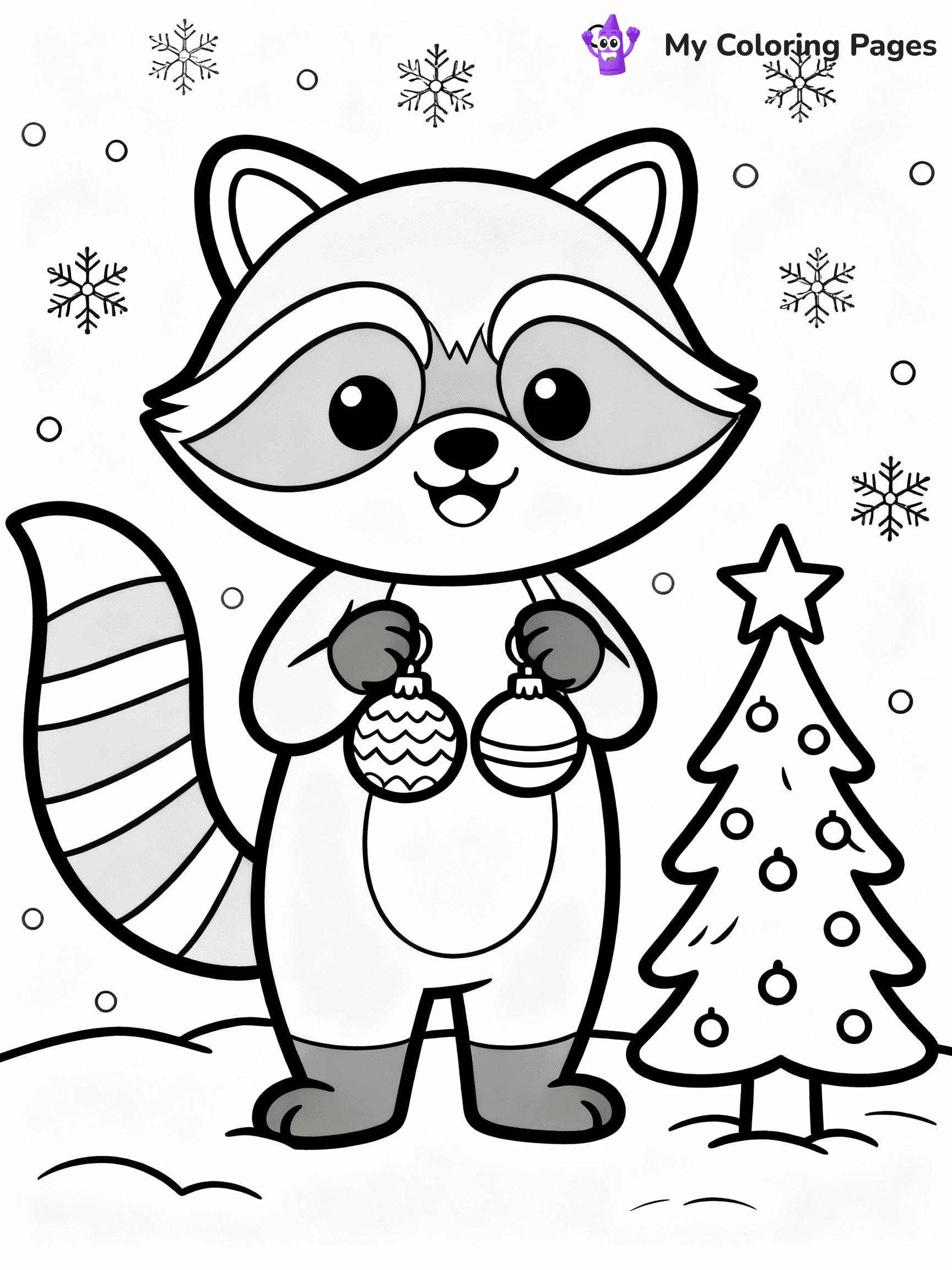 Raccoon Coloring Pages - 27