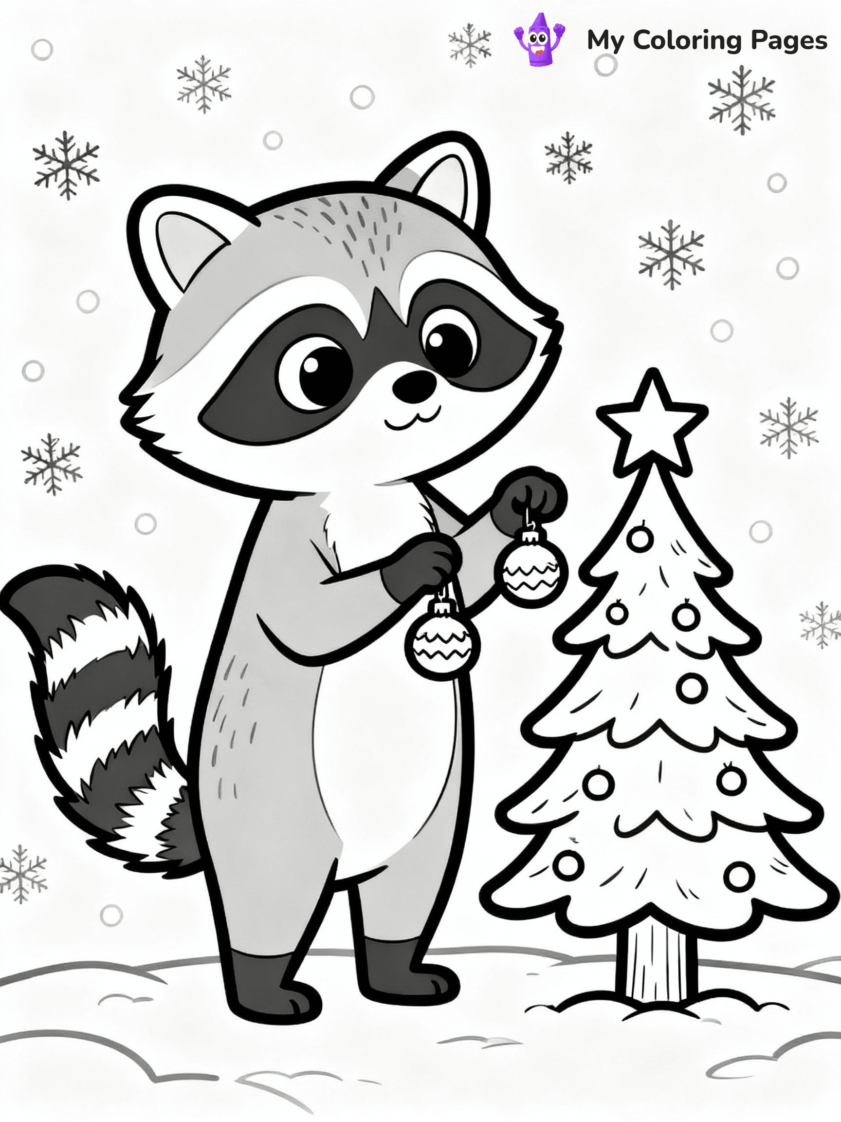 Raccoon Coloring Pages - 25