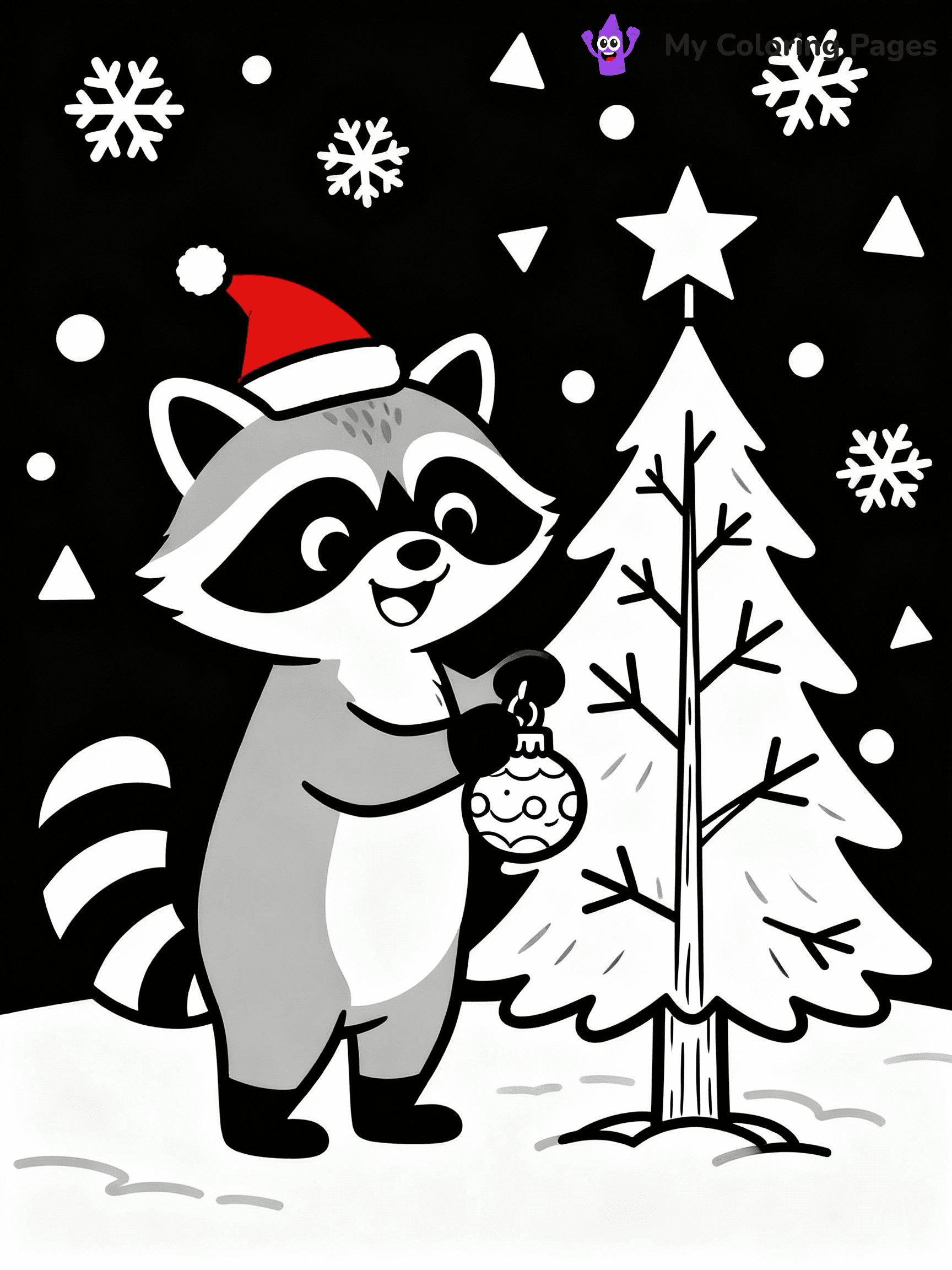 Raccoon Coloring Pages - 24