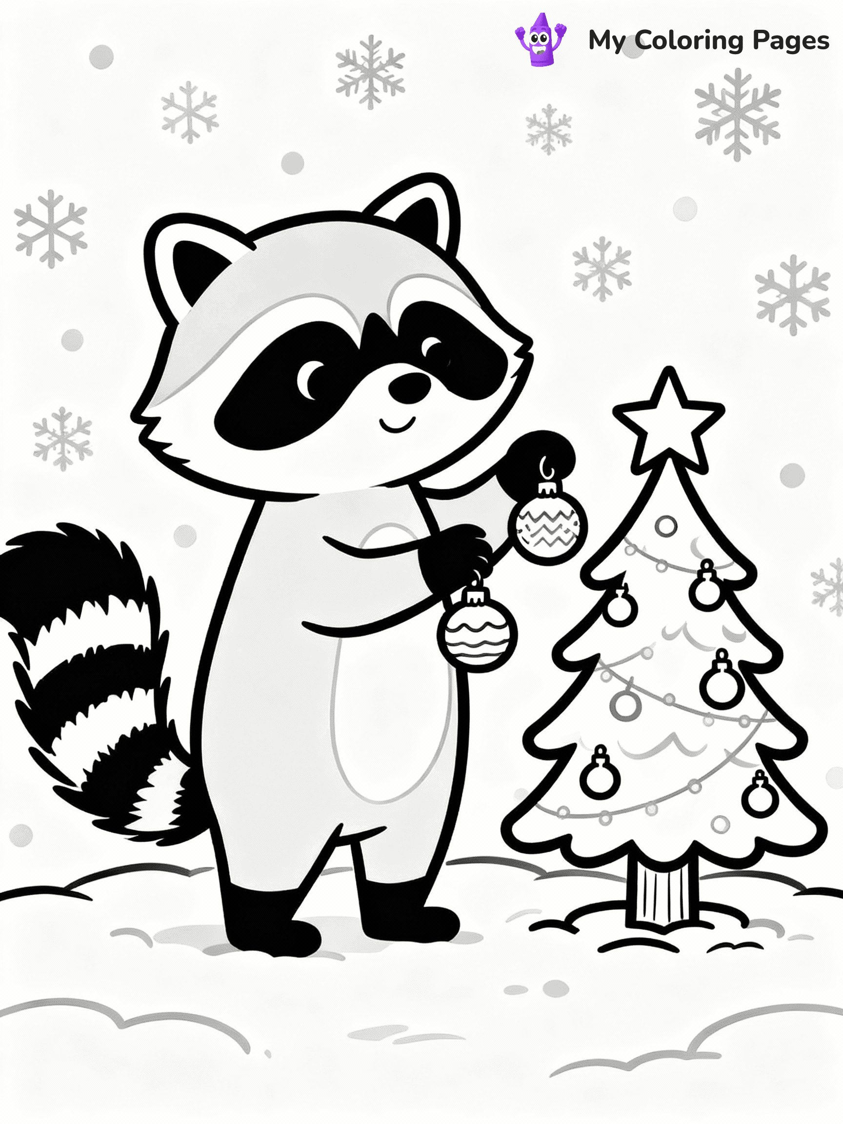 Raccoon Coloring Pages - 23