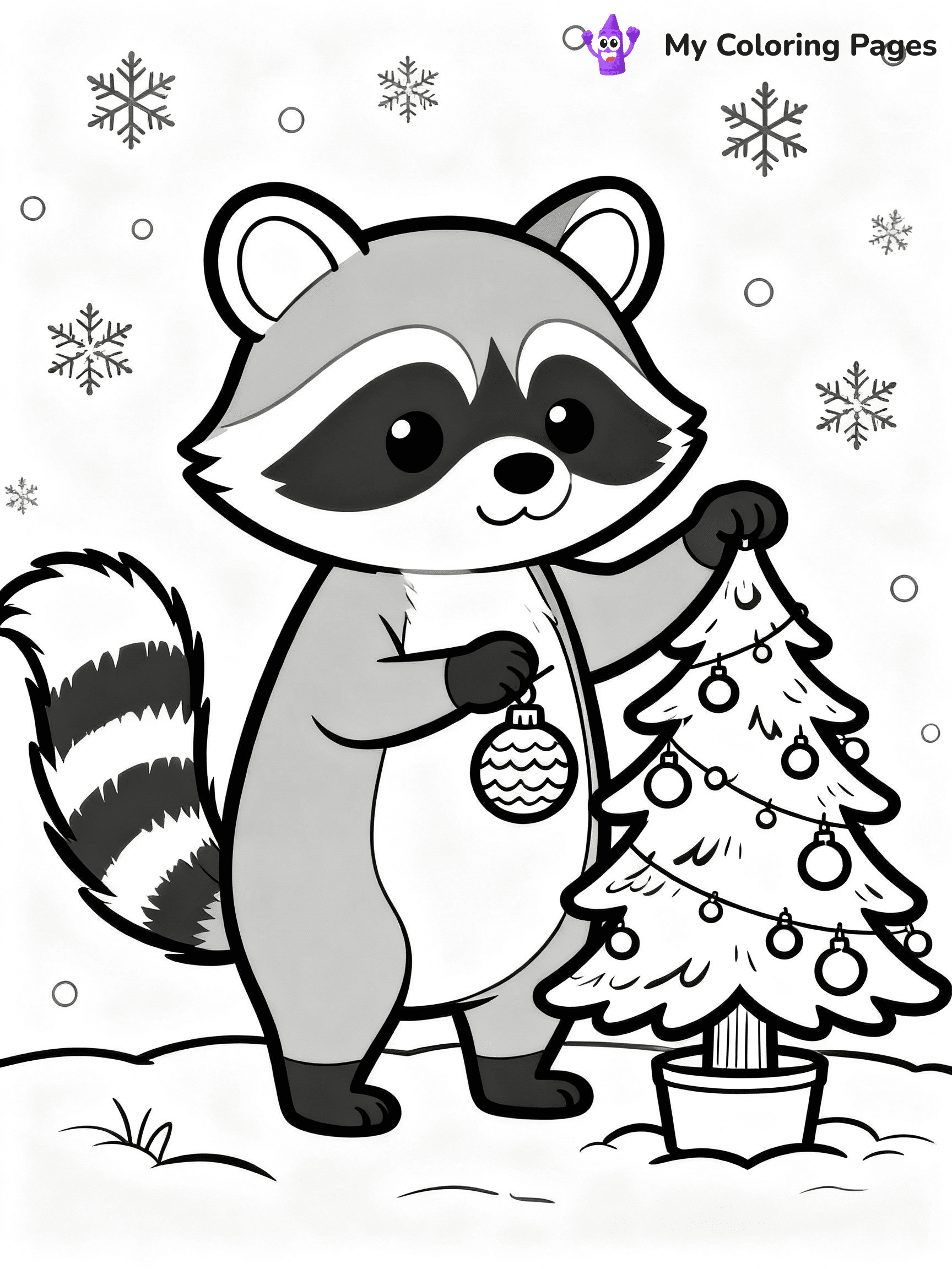 Raccoon Coloring Pages - 22