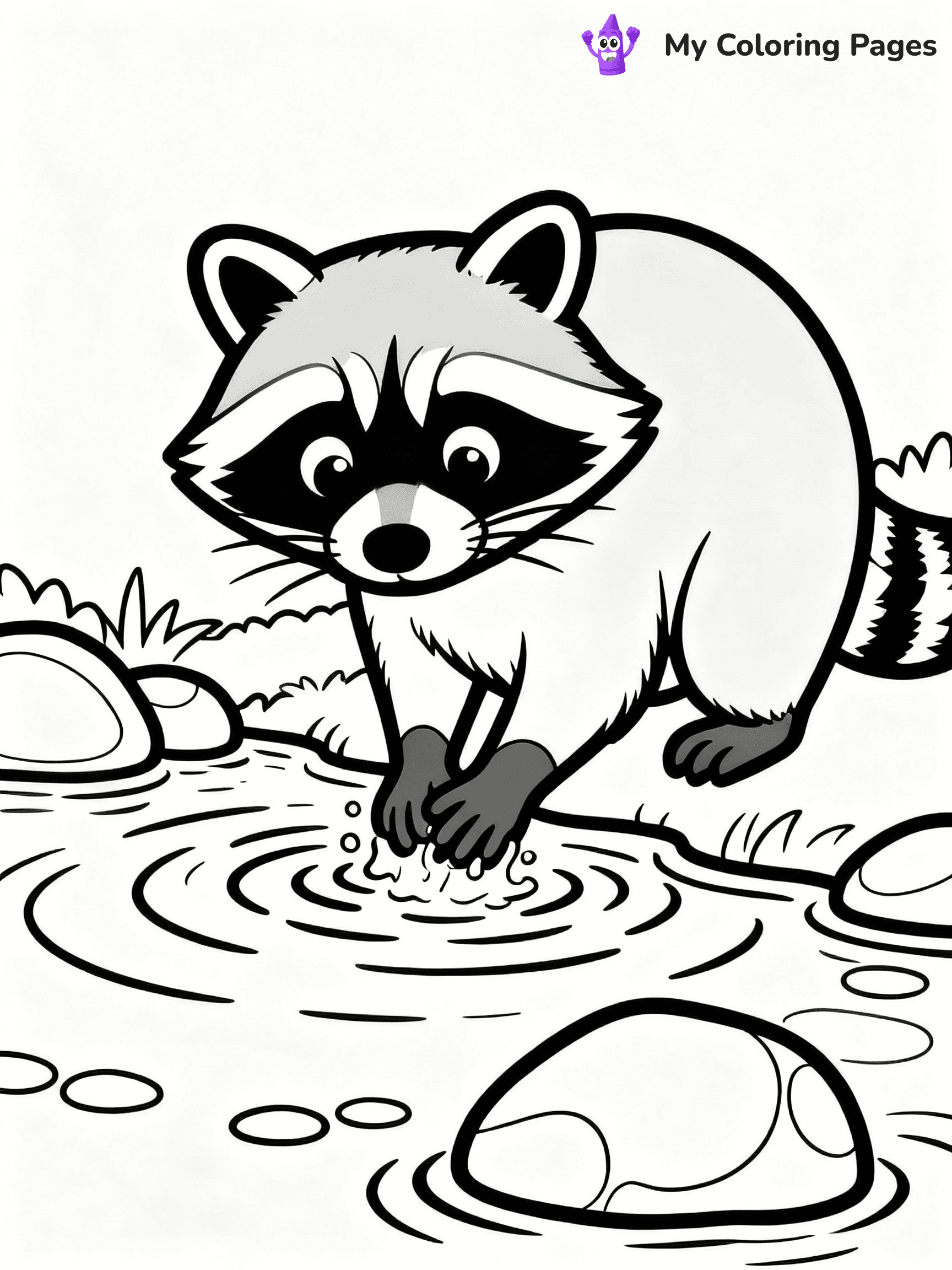 Raccoon Coloring Pages - 19
